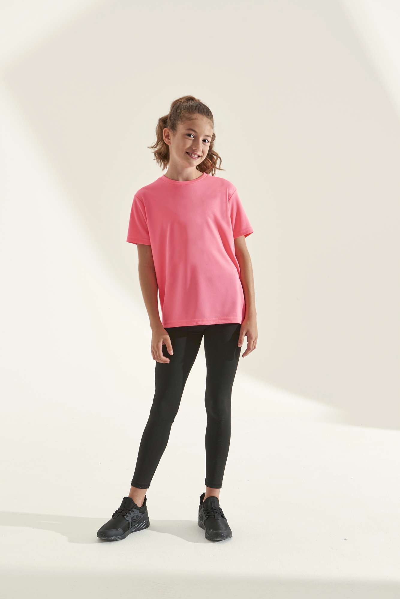 Just Cool Kurzarm-T-Shirt mit UV-Schutz für Kinder, Jade 9/11 (L), JC001J