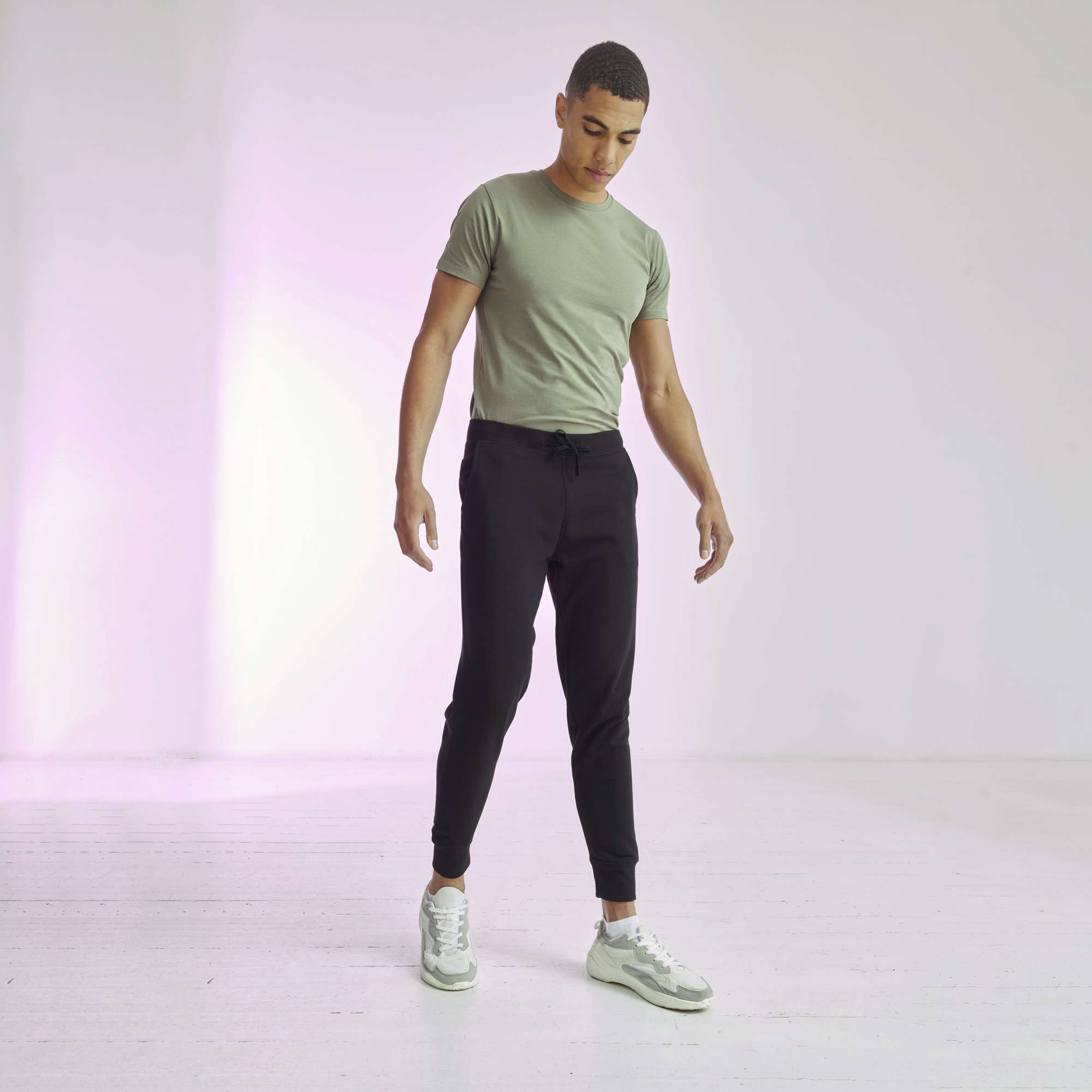 Jogginghose mit Ripp-Bündchen für Herren