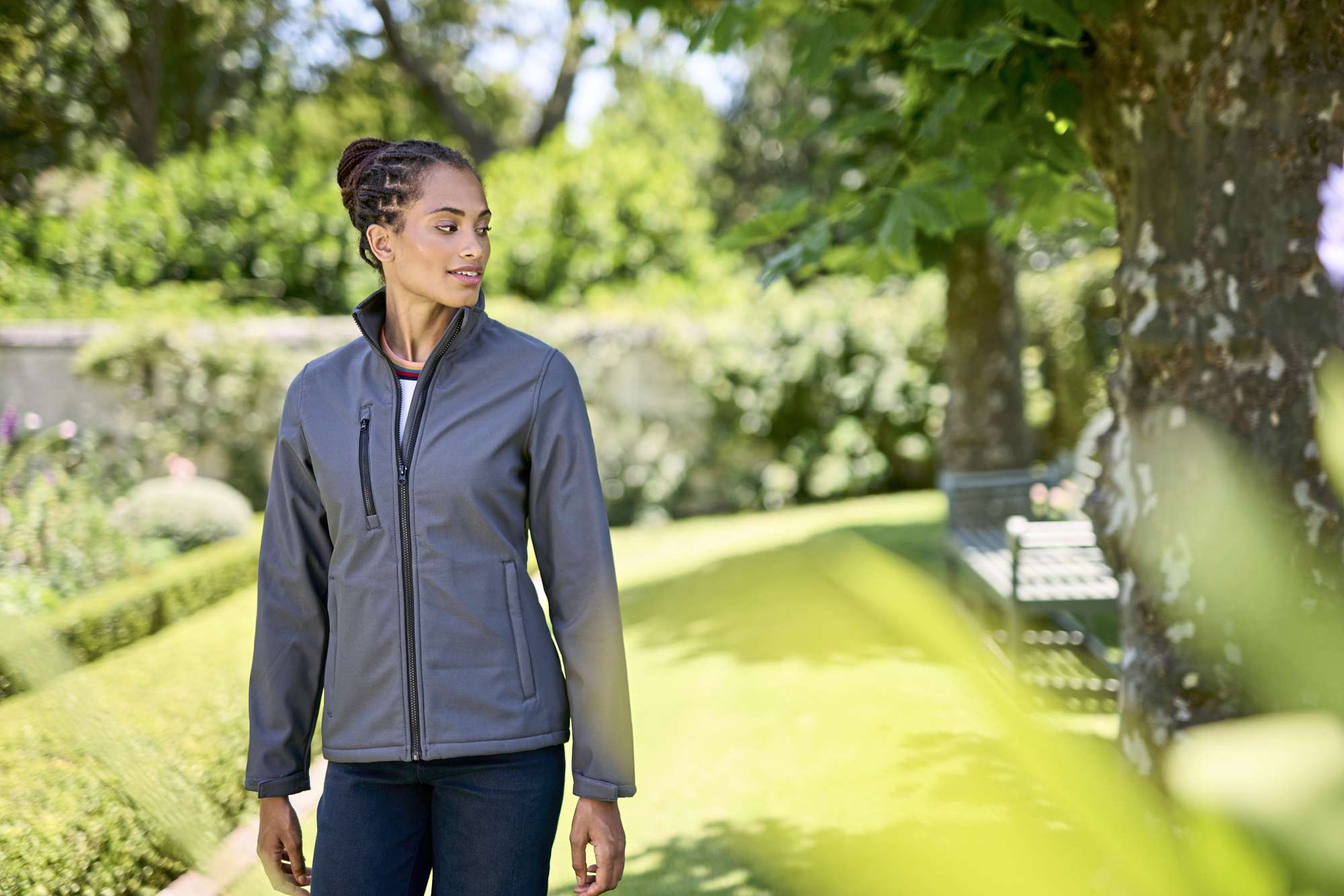 Softshelljacke 3-Layer bedruckbar für Damen