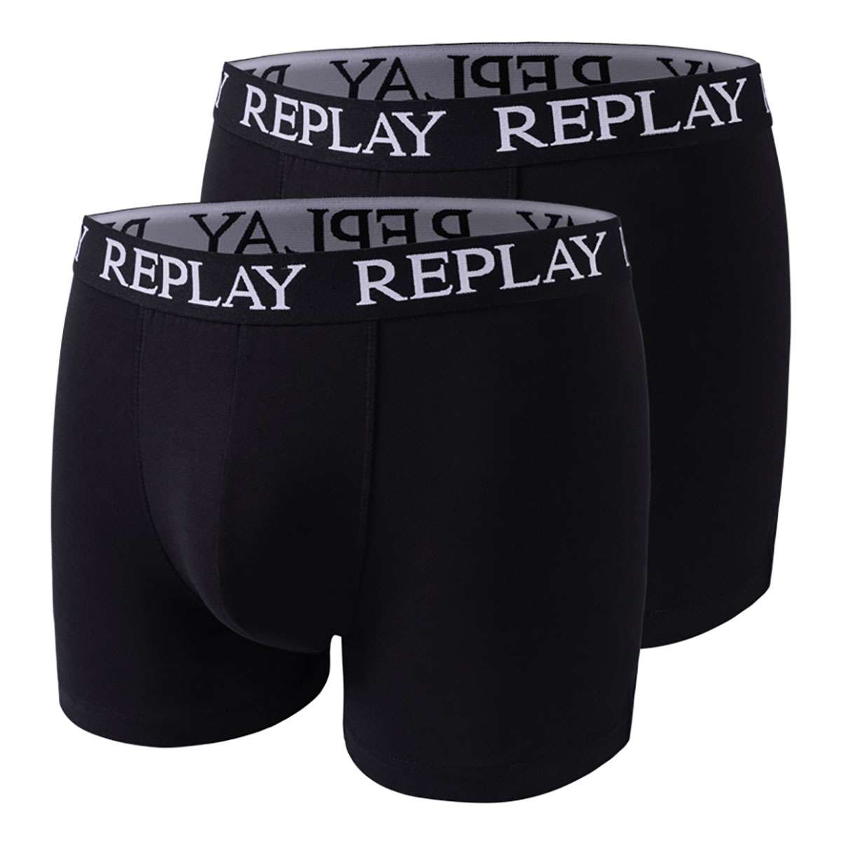 Replay Boxershorts im 2er-Pack für Herren, Black/Black XL, RP101005
