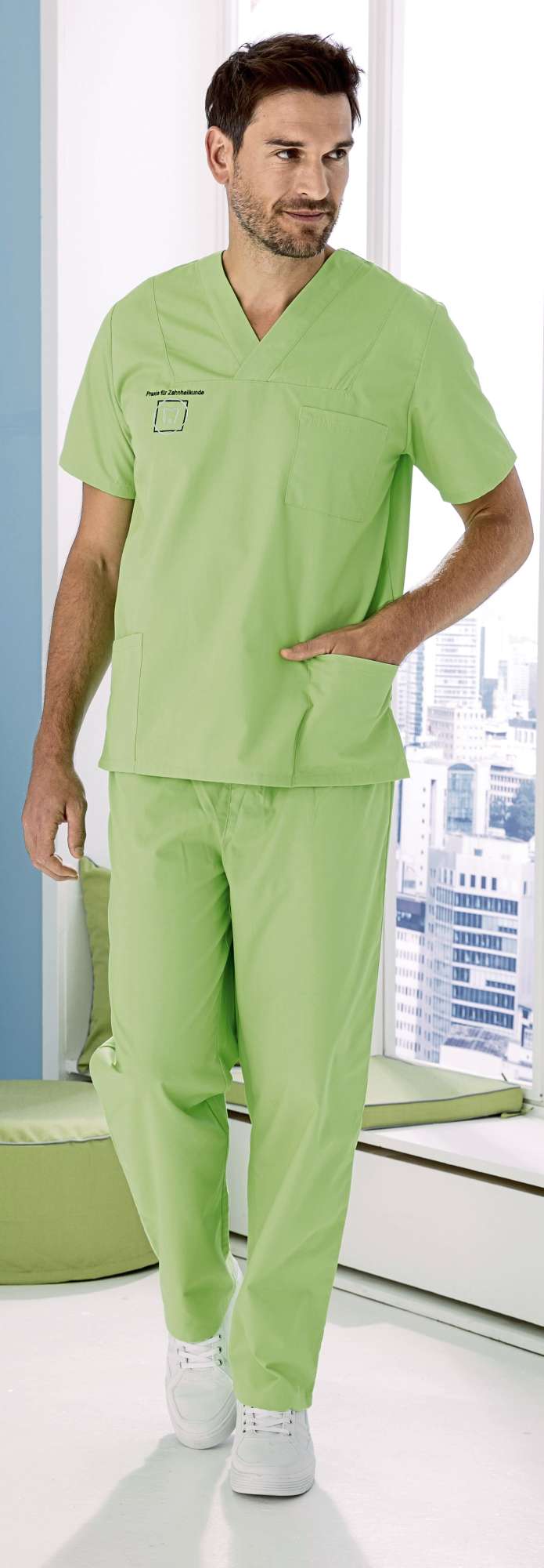 Exner OP-Schlupfhose mit Rundumgummizug, Royal Blue XS, EX330