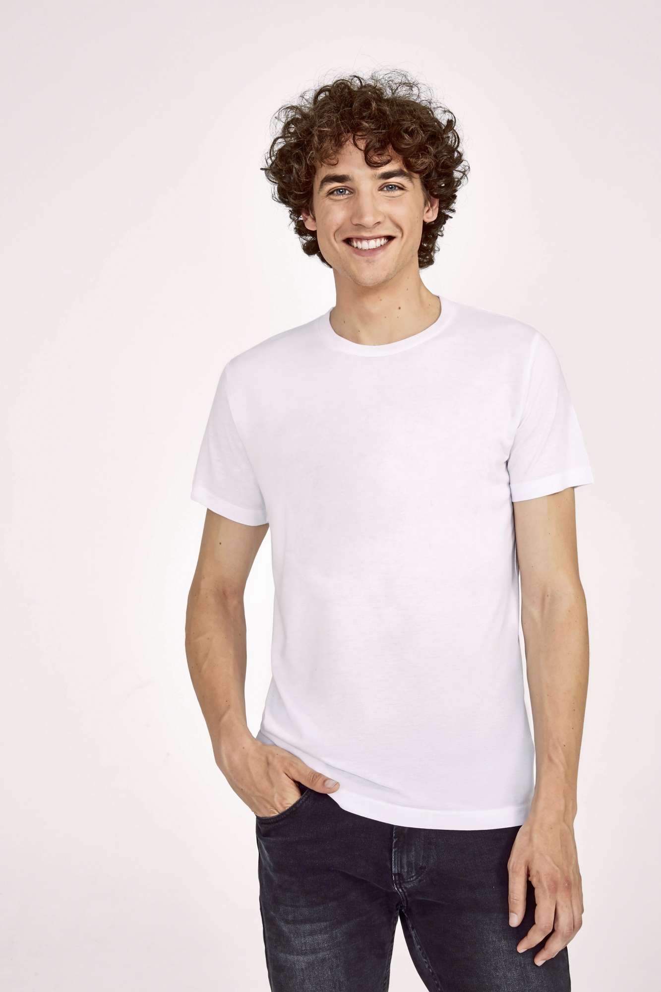 Kids' Rundhals-T-Shirt Regent Fit Baumwolle