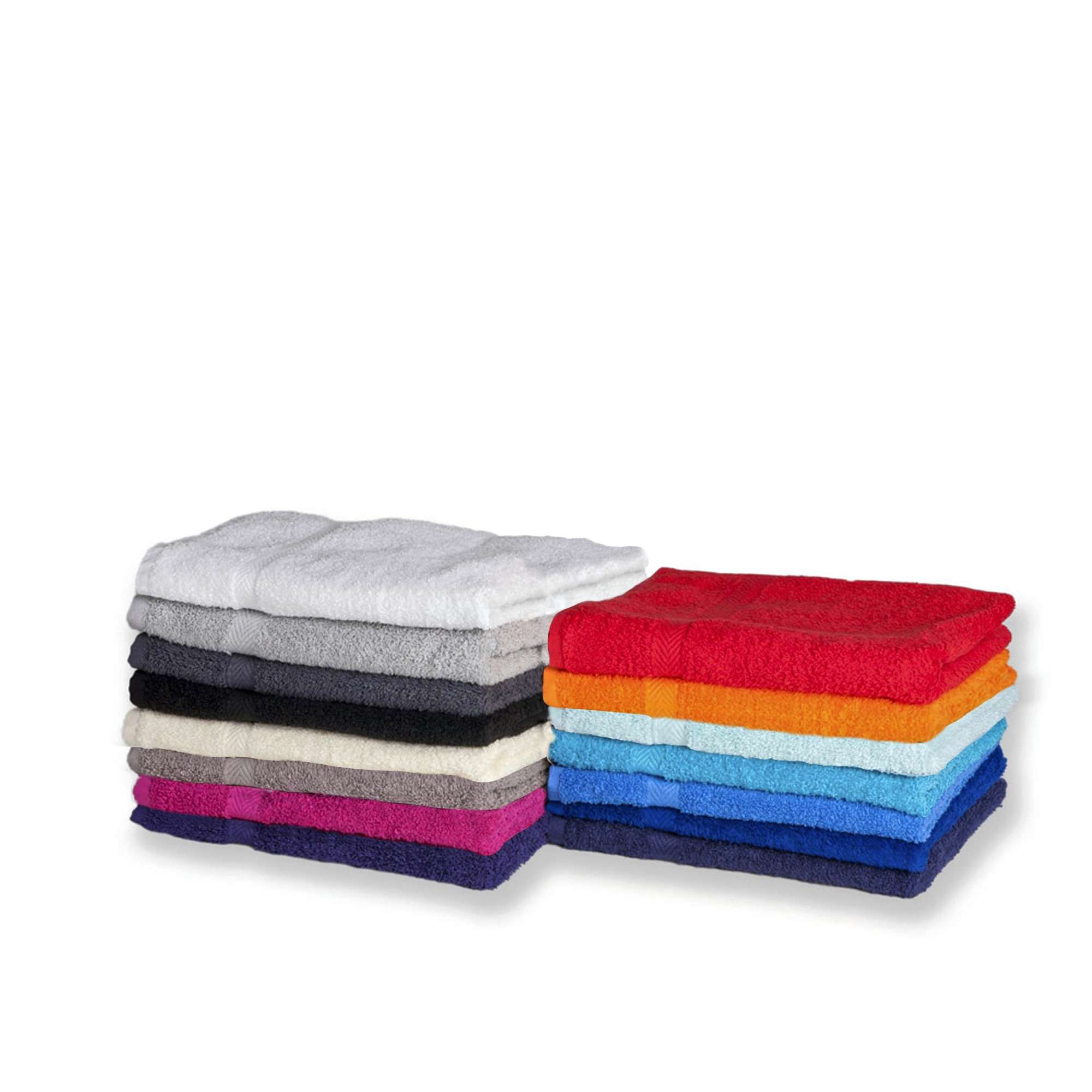 Frottee-Handtuch 50x90 cm Herringbone-Rand