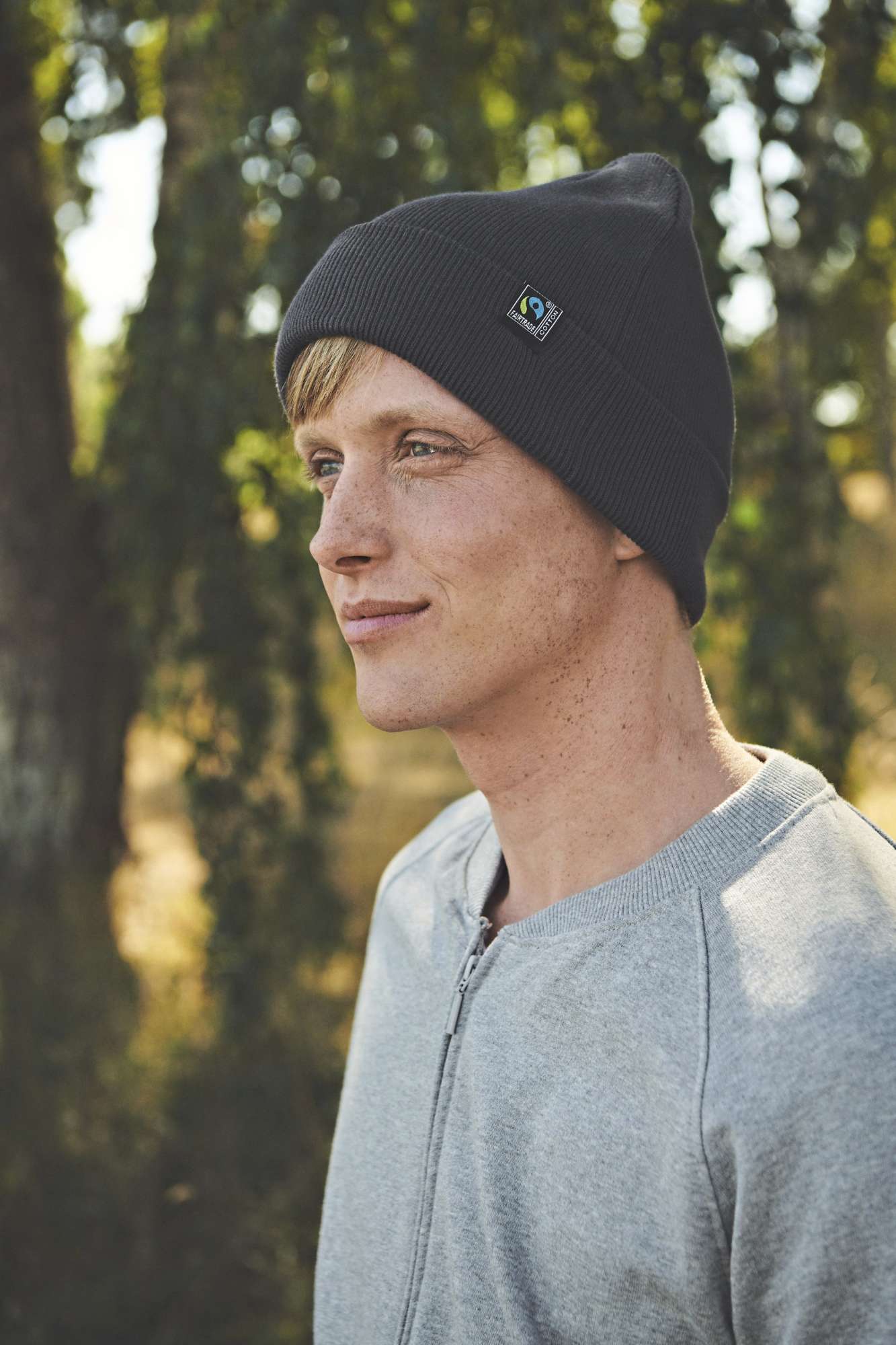 Klassische Beanie aus Bio-Baumwolle