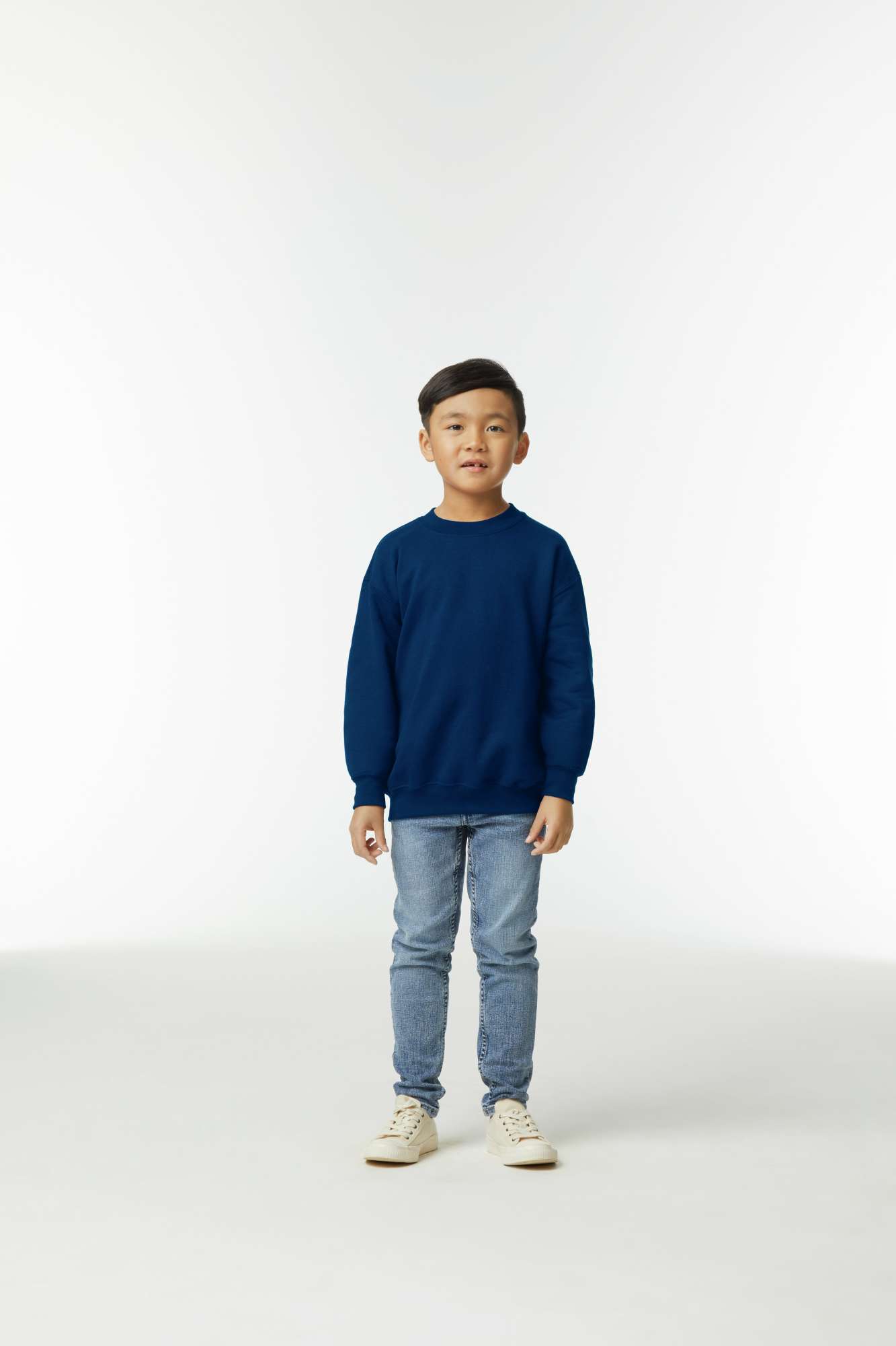Gildan Jugend Crewneck Sweatshirt Heavy Blend, Black XS (104/110), G18000K