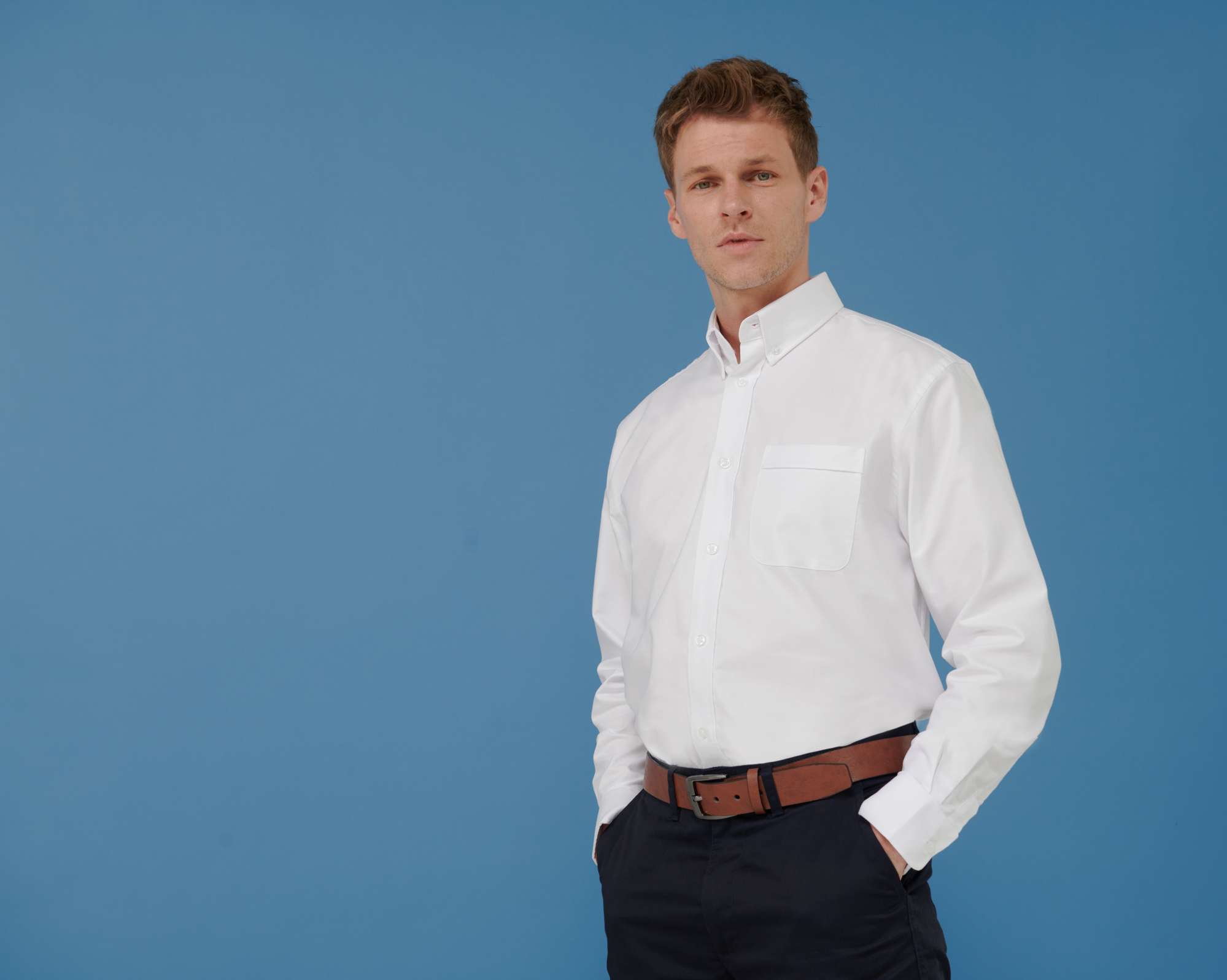 Klassisches Oxford-Hemd mit Button-Down-Kragen