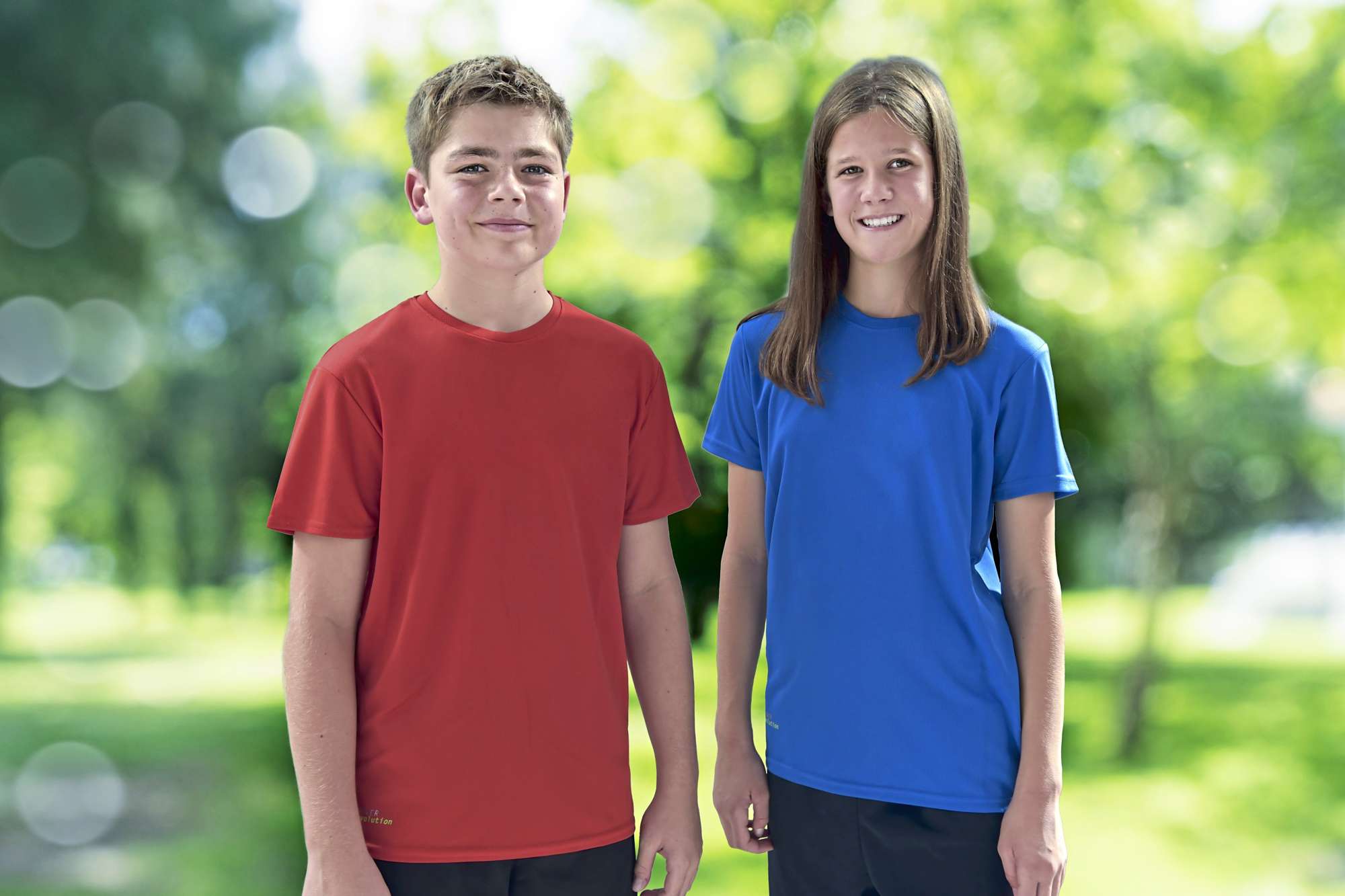CONA SPORTS Evolution Tech T-Shirt Slim-Fit für Kinder, Orange 176, CN160K