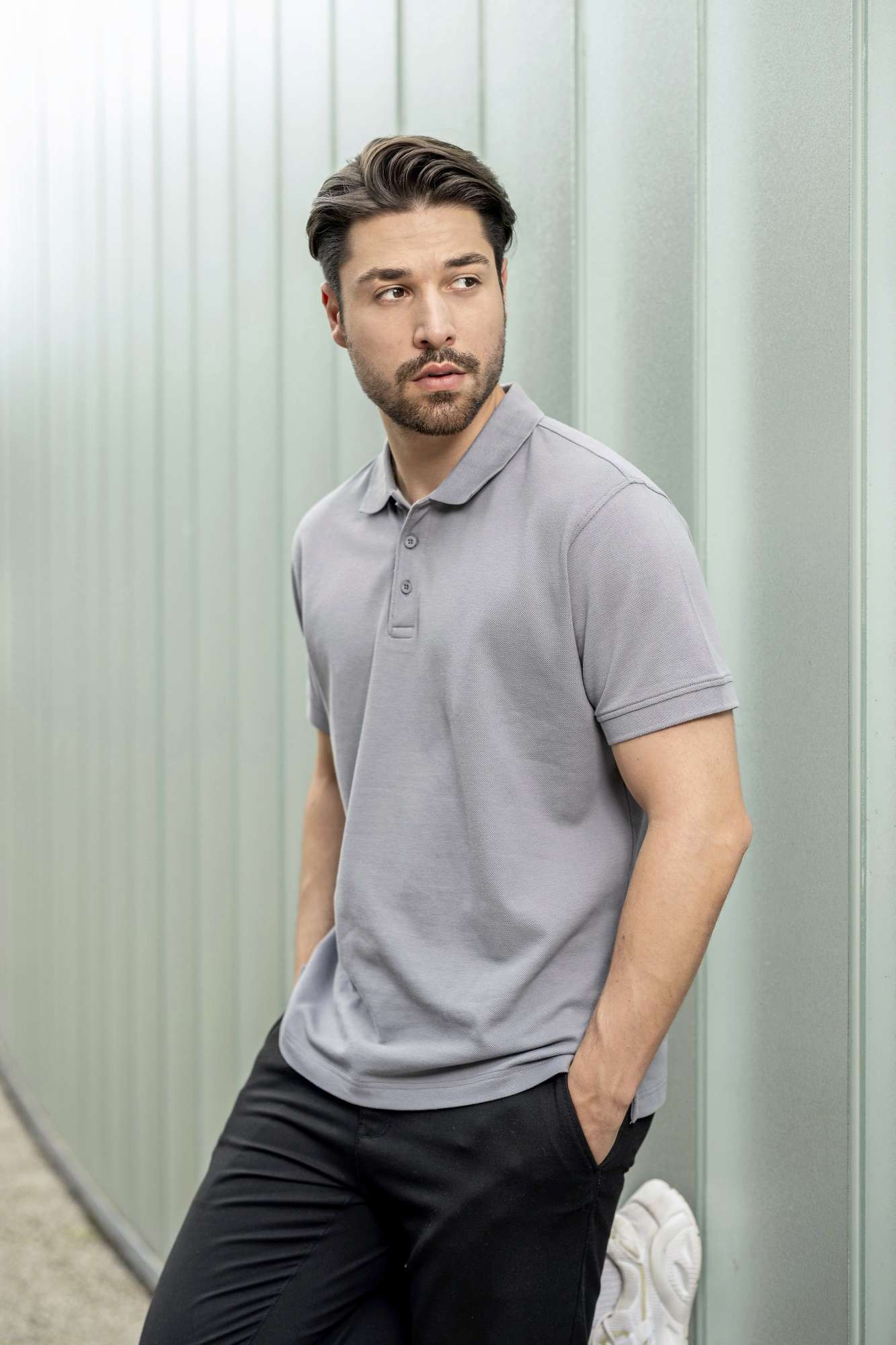 HRM Heavy Polo Shirt 220 g/m² für Herren, Dark Grey S, HRM301