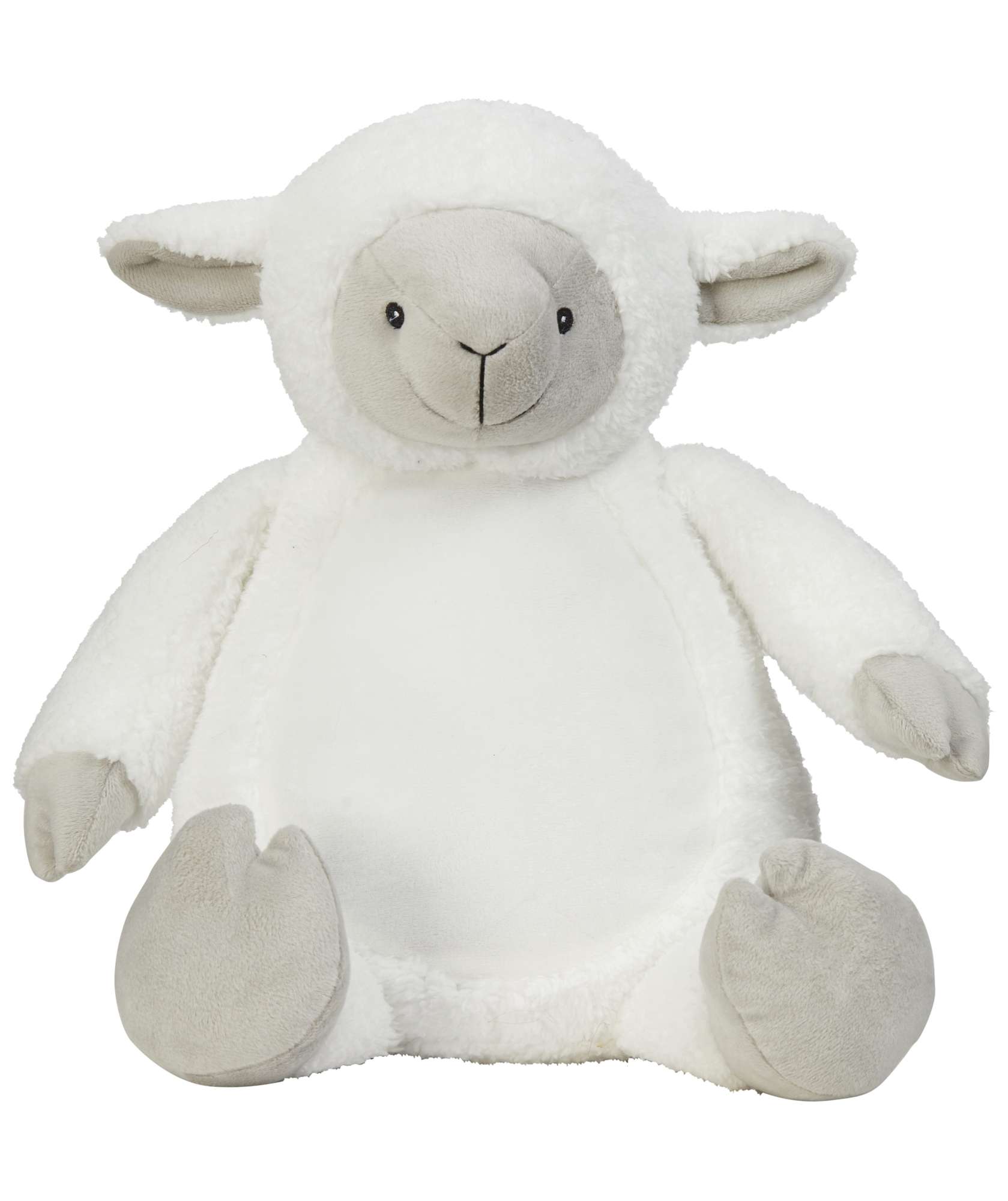 Mumbles Zippie Lamb Plüschtier mit Reißverschluss, Cream L, MM576