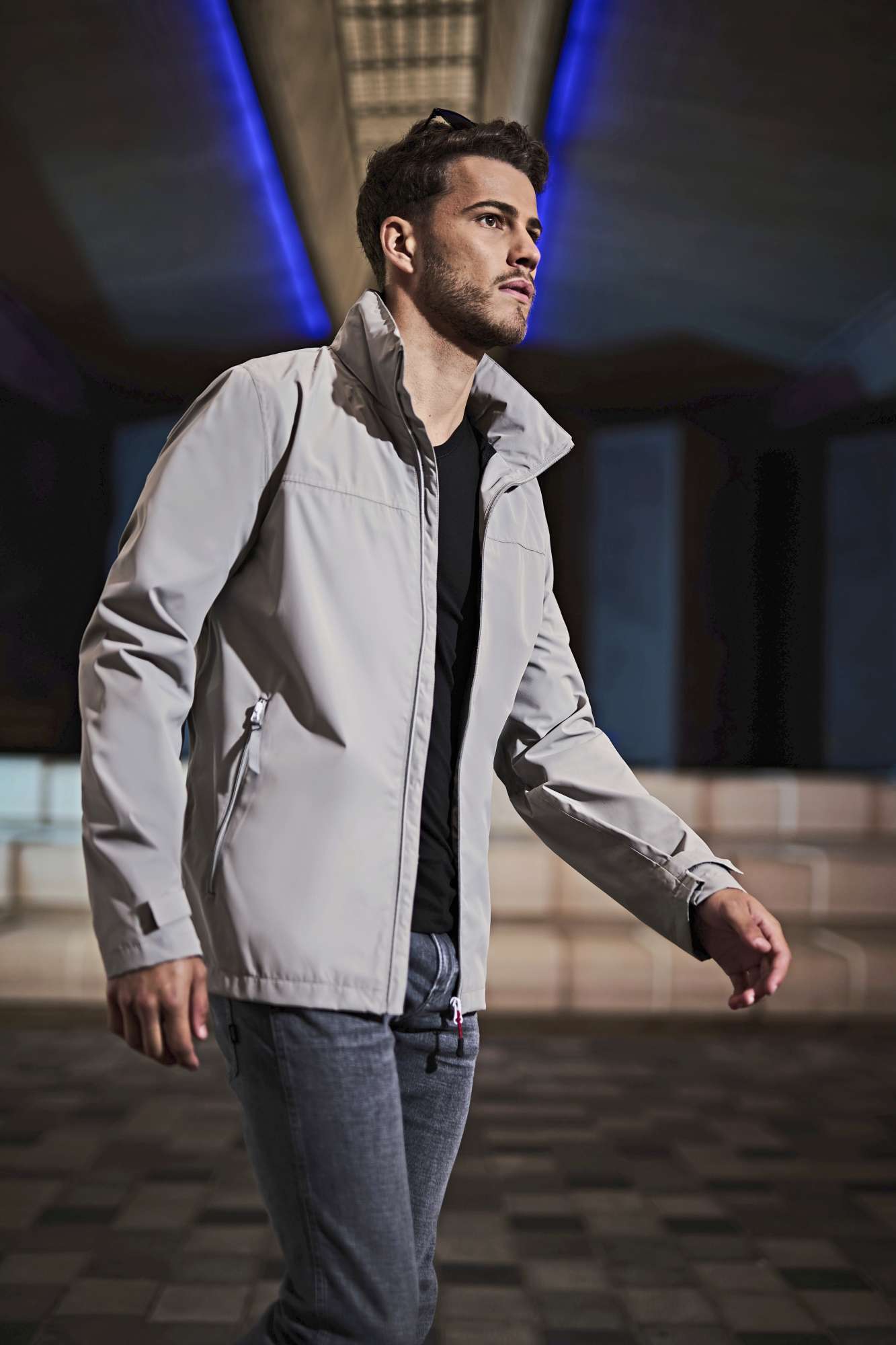 Wasserdichte Shell-Jacke mit Kapuze