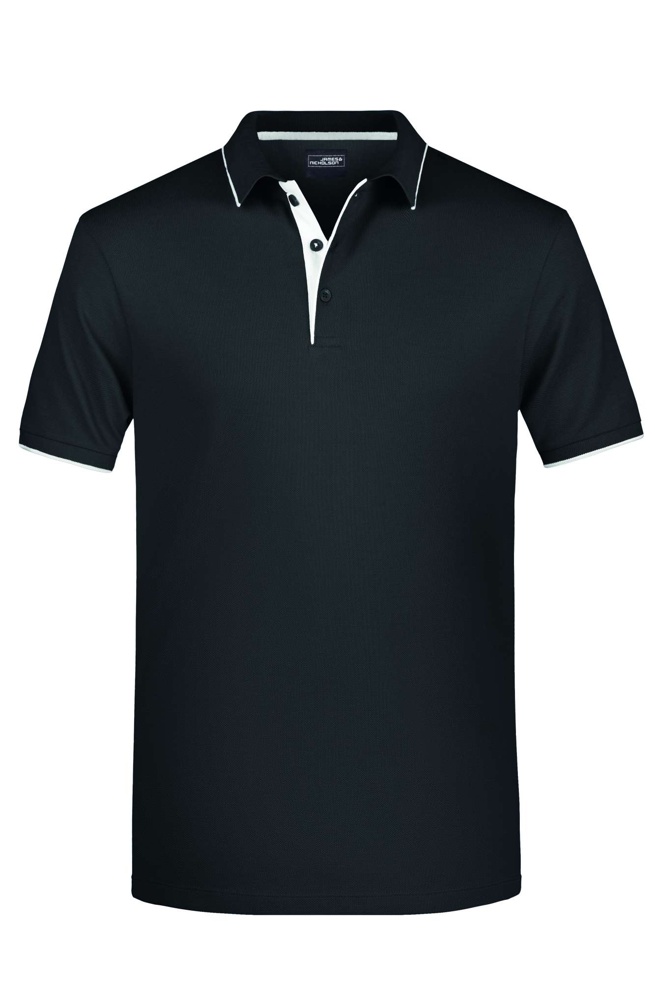 James&Nicholson Polo mit Kontraststreifen für Herren, Navy/White XXL, JN728