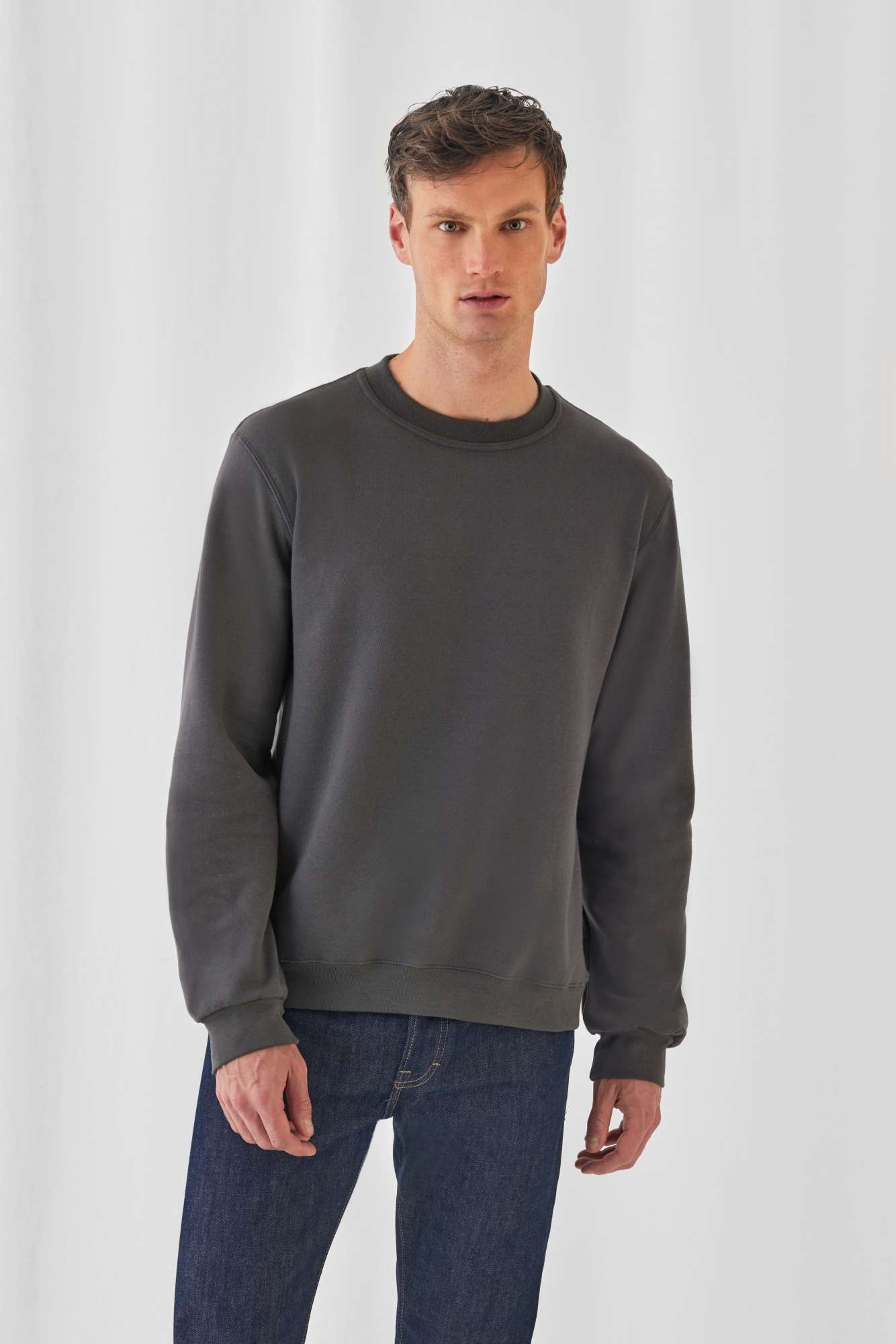 B&C Sweatshirt ID.002 aus Baumwolle-Polyester, Red XS, BCWUI20