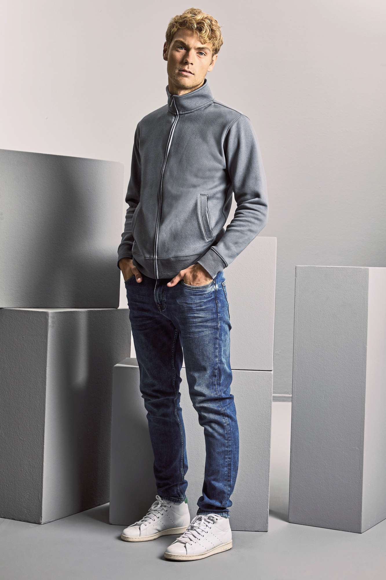 Sweatshirt mit YKK-Reißverschluss für Herren
