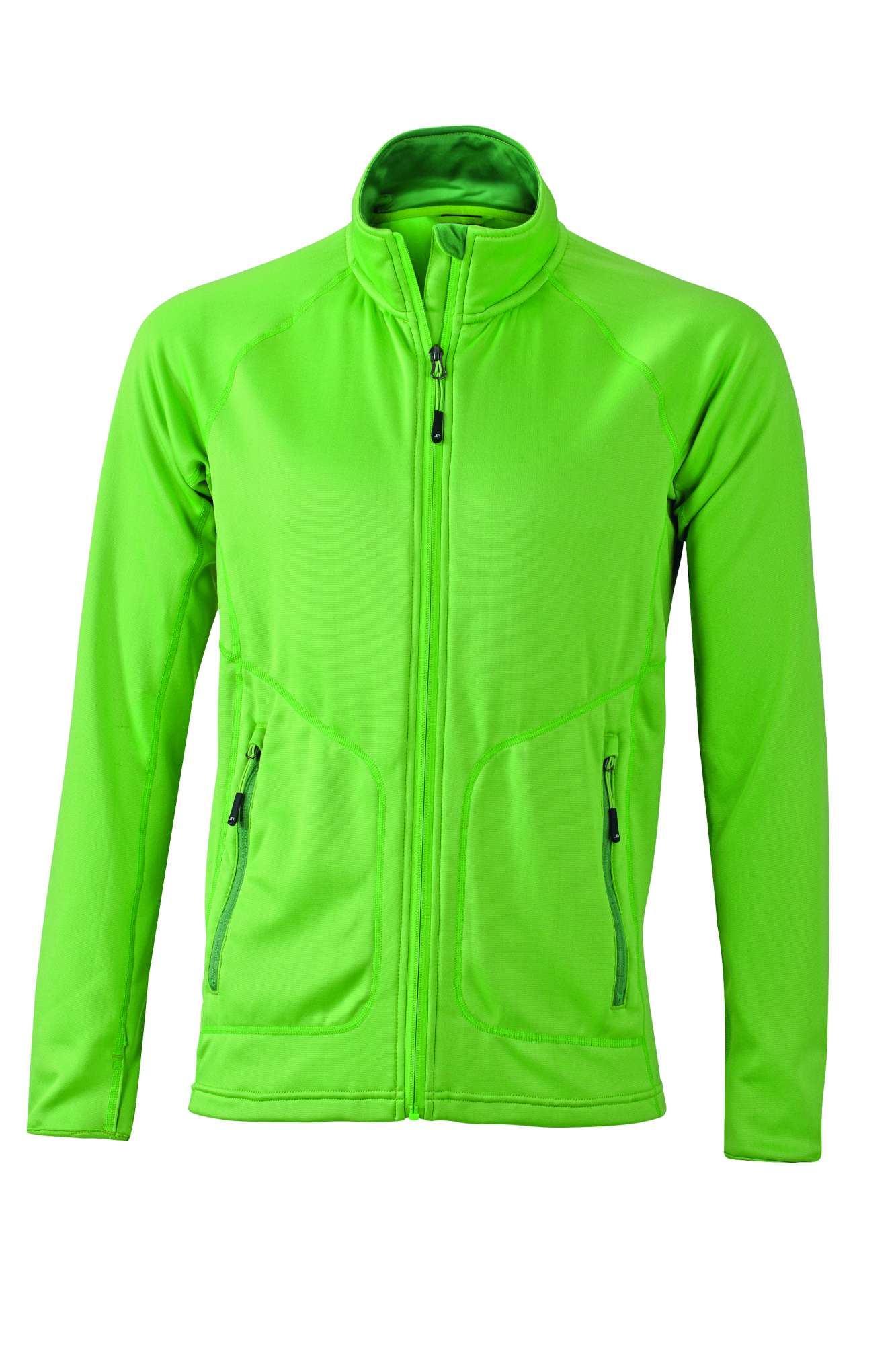Stretchfleece Jacke mit Daumenschlaufen für Herren