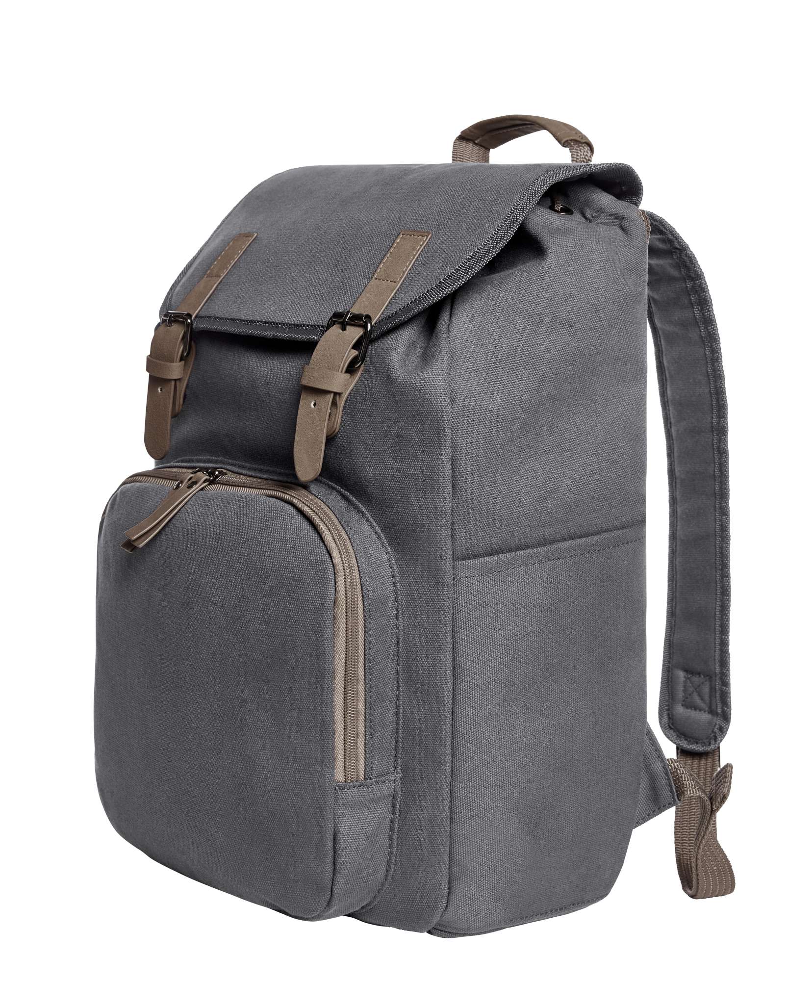 Notebook-Rucksack mit PU-Velourskunstleder