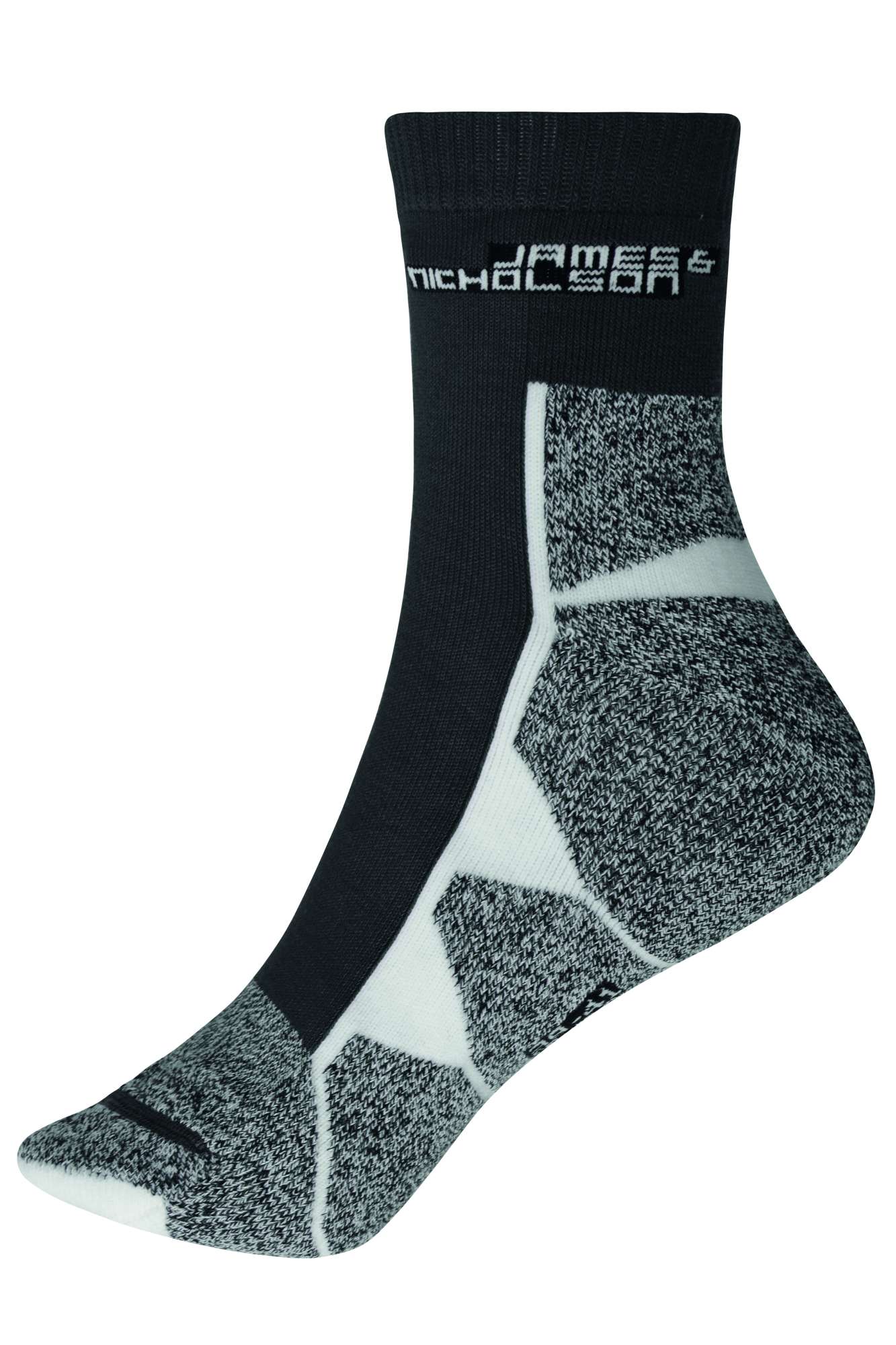 James&Nicholson Atmungsaktive Sportsocken mit Kettelnaht, Black/White 39-41, JN215
