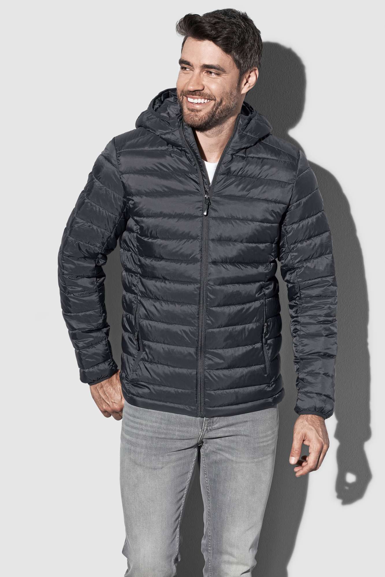 Luxus Steppjacke Herren mit Kapuze