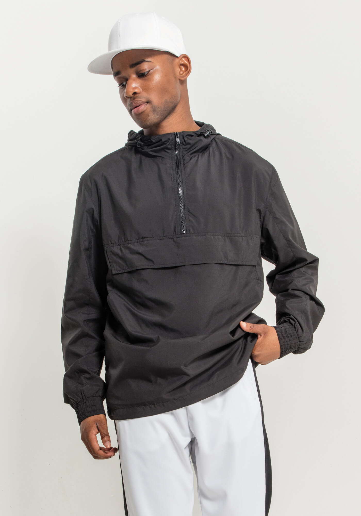 Basic Pull Over Jacke mit Kapuze