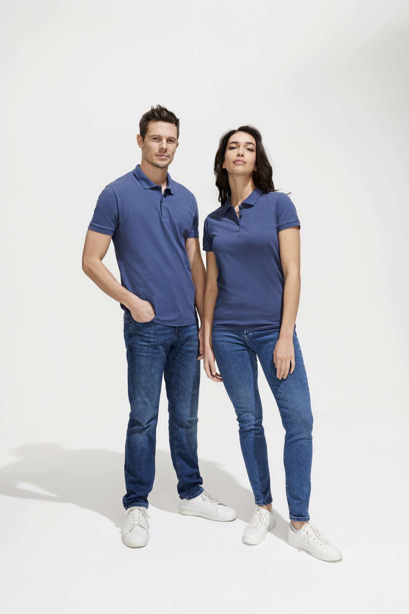 Eng geschnittenes Damen Polo-Shirt Baumwolle