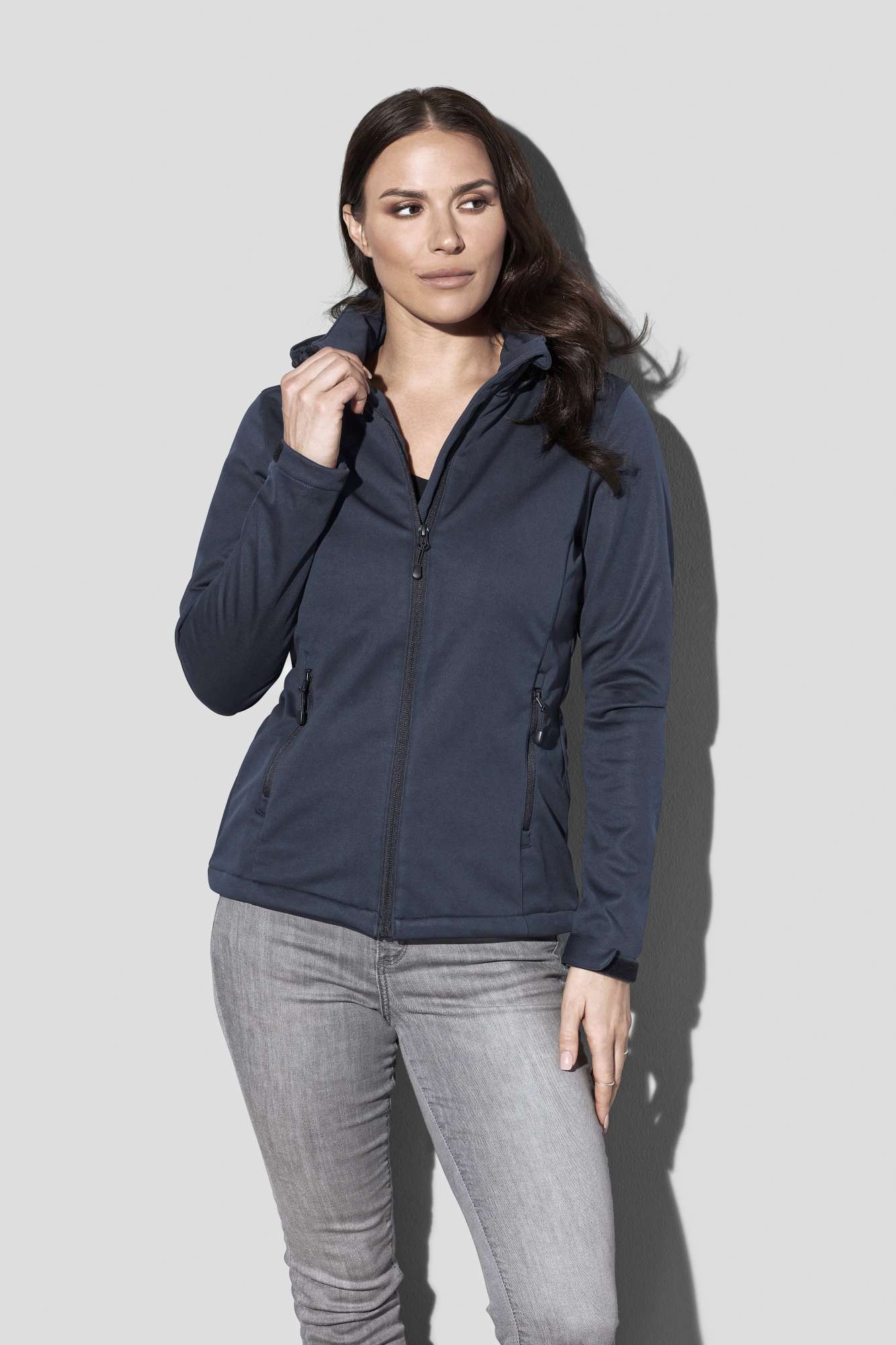 Lux Softshell-Jacke Damen mit Kapuze