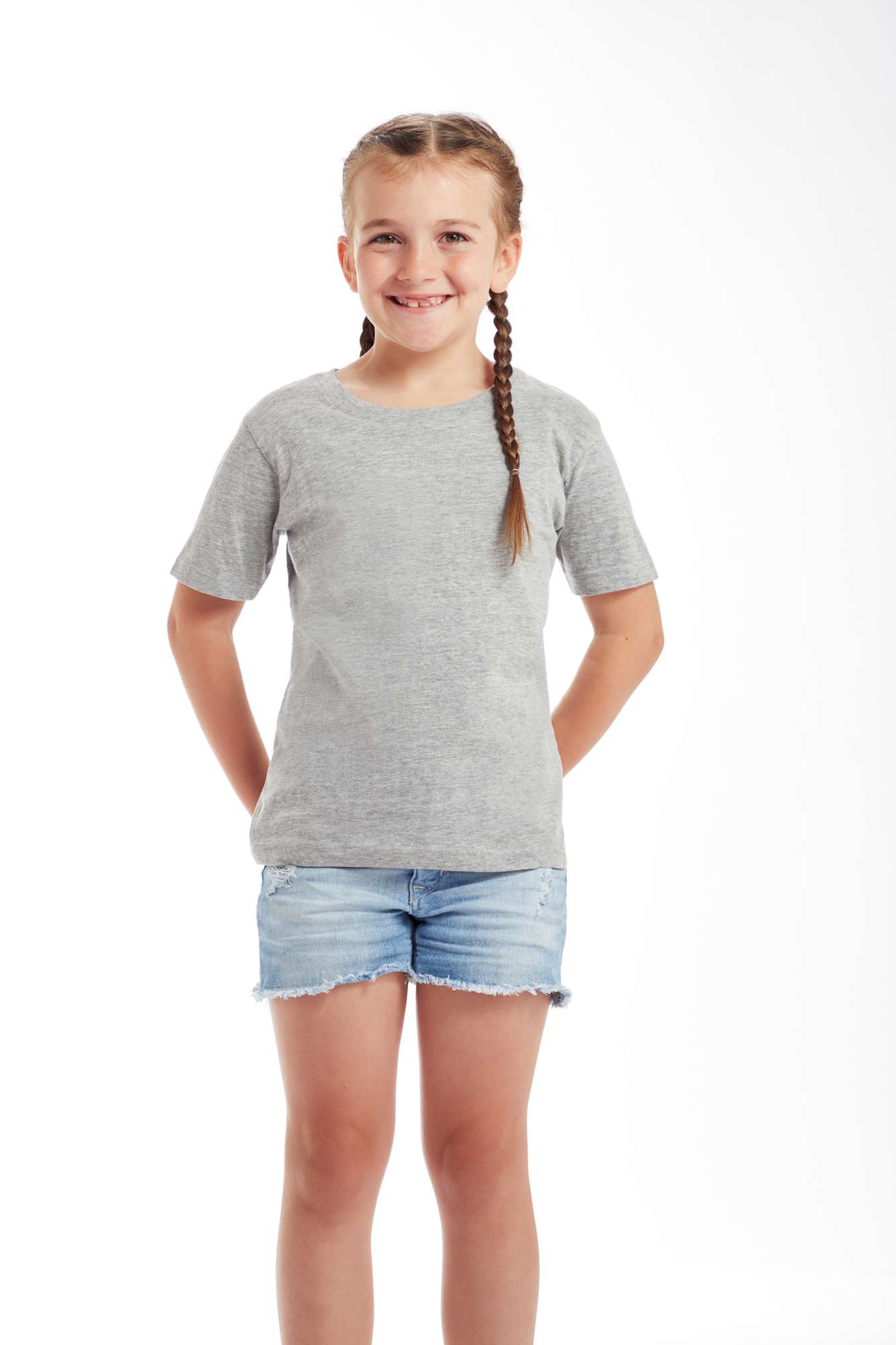 Bio-Baumwolle Kinder T-Shirt mit Nackenband