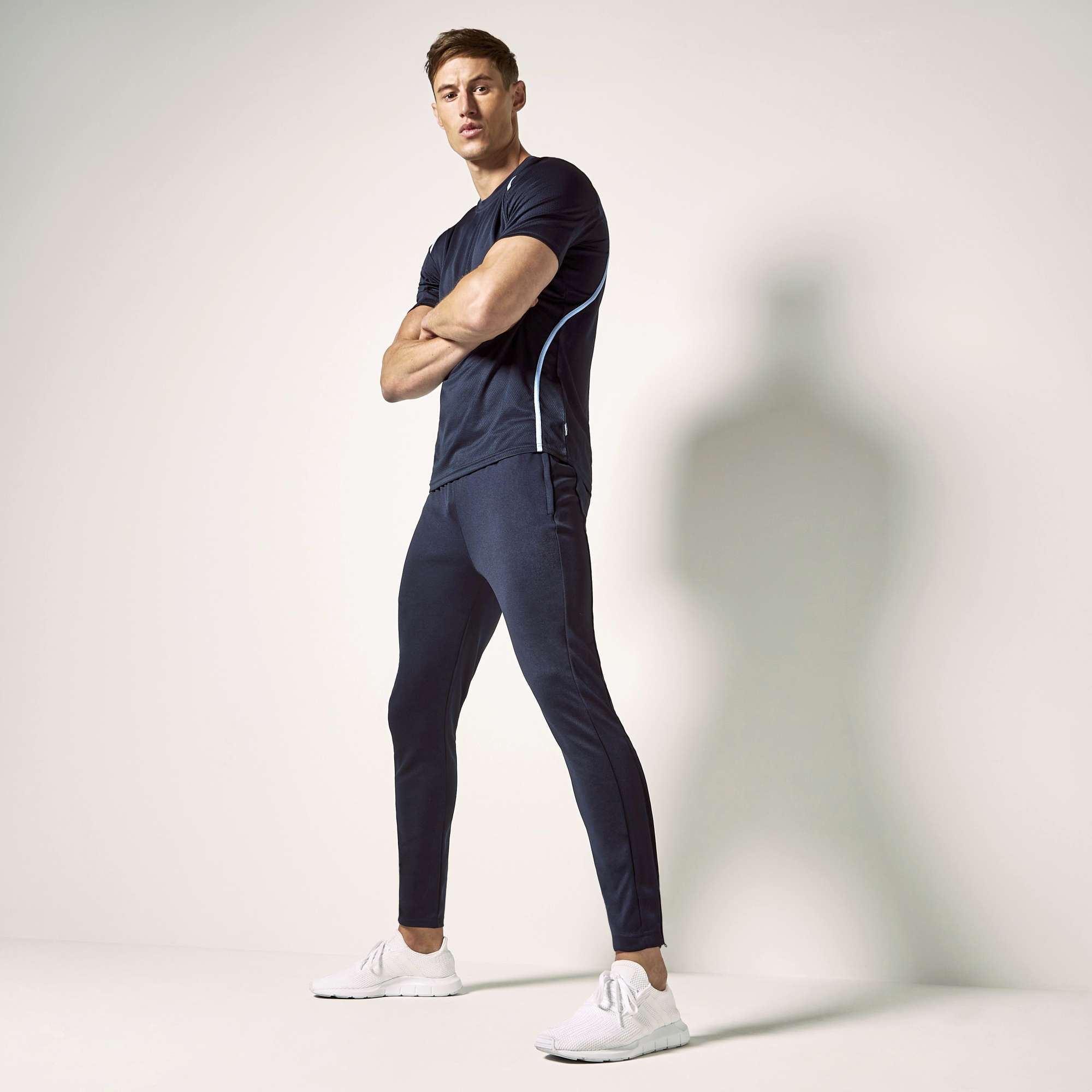 Slim Fit Track Pants mit Reißverschlüssen