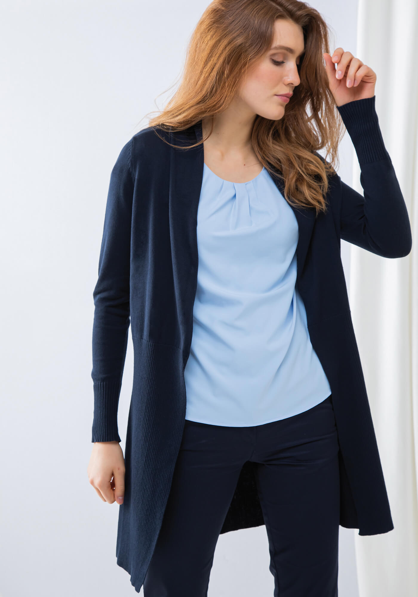 Longline Cardigan 50% Baumwolle für Damen