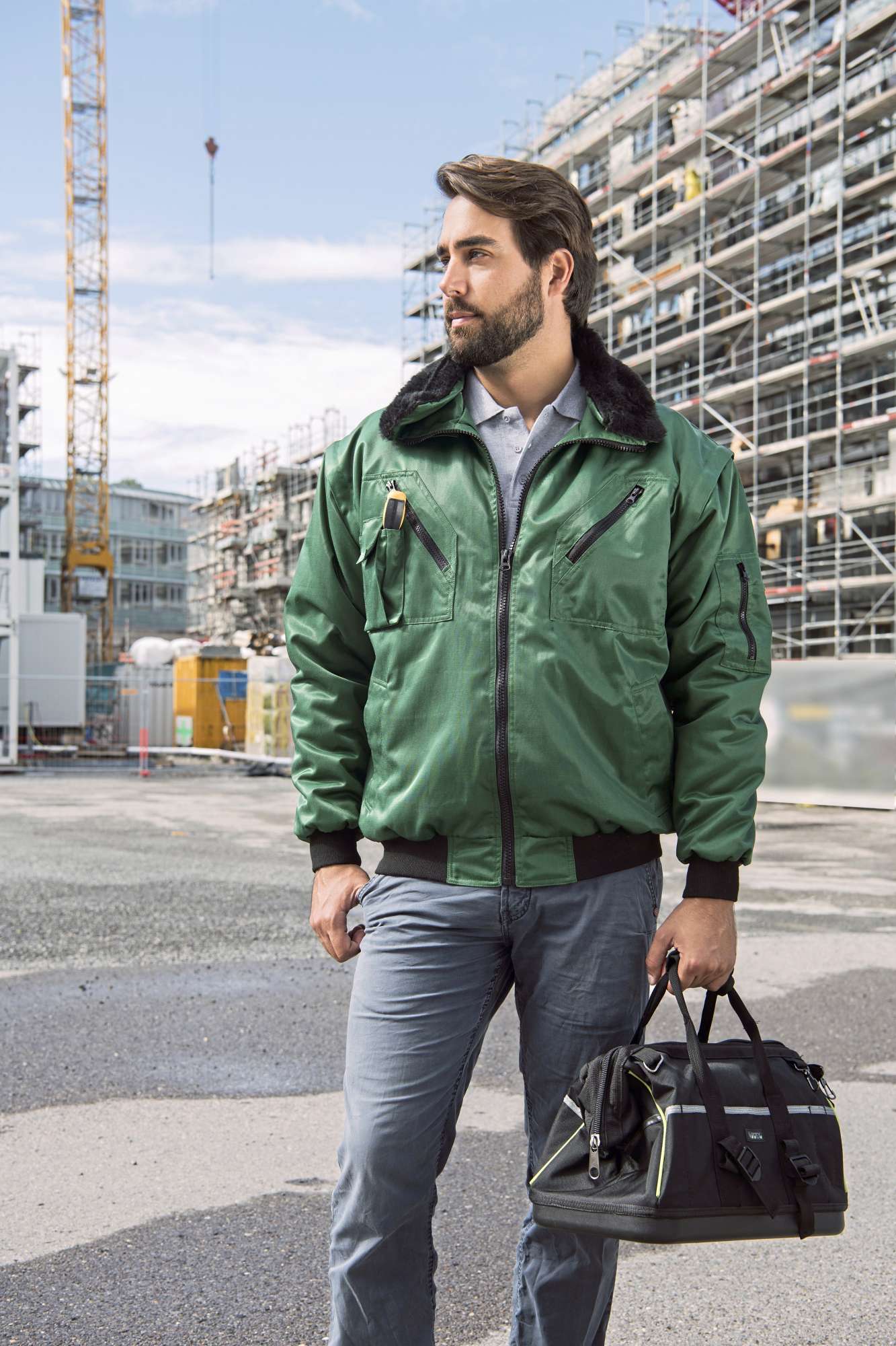 Korntex Robuste 4-in-1 Pilotenjacke Oslo, Navy XL, KX809