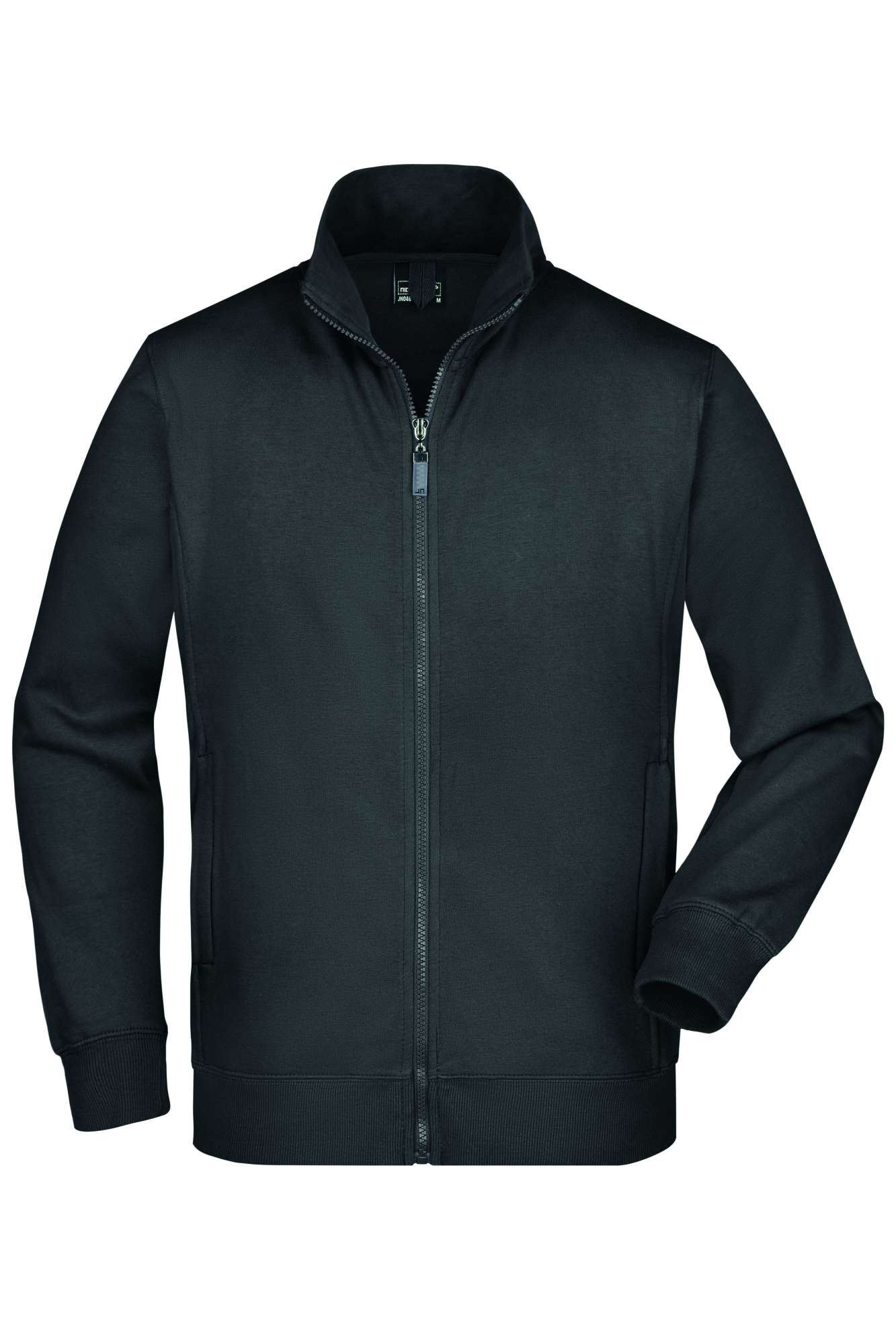 James&Nicholson Sweat-Jacke mit Reißverschlusstaschen für Herren, White XL, JN046