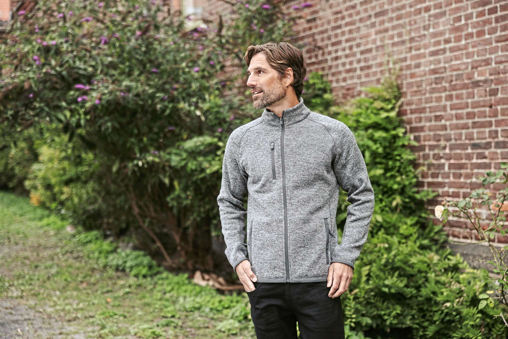 Stormtech Fleecejacke aus recyceltem Polyester für Herren, Oatmeal Heather XXL, ST126