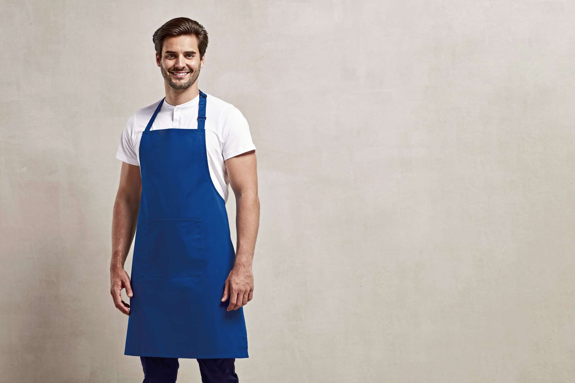 Premier Workwear Farbenfrohe Twill-Schürze mit Tasche, Hot Pink (ca. Pantone 214C) 72 x 86 cm, PW154
