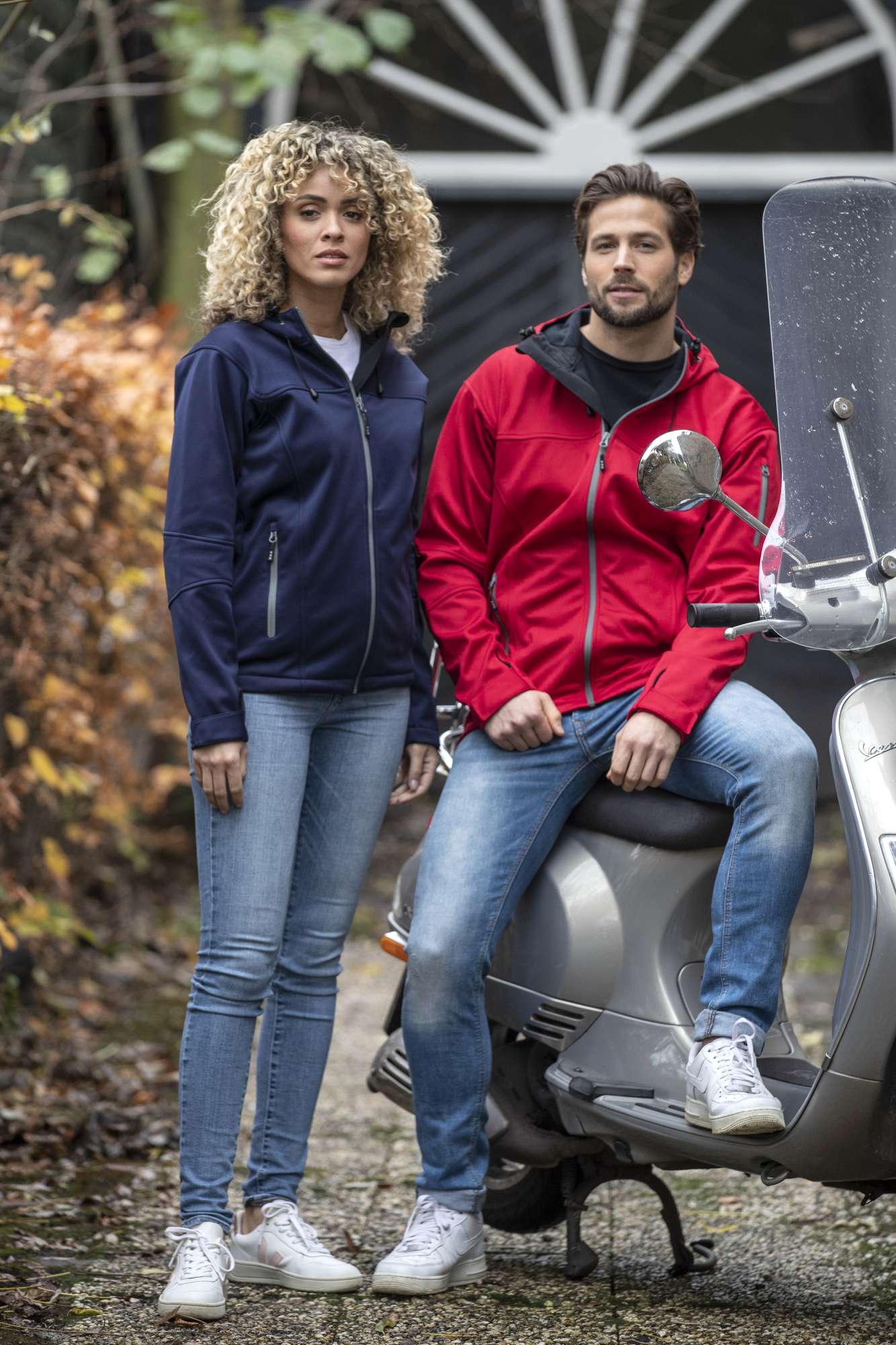 Softshelljacke mit 2-Wege-Reißverschluss für Damen
