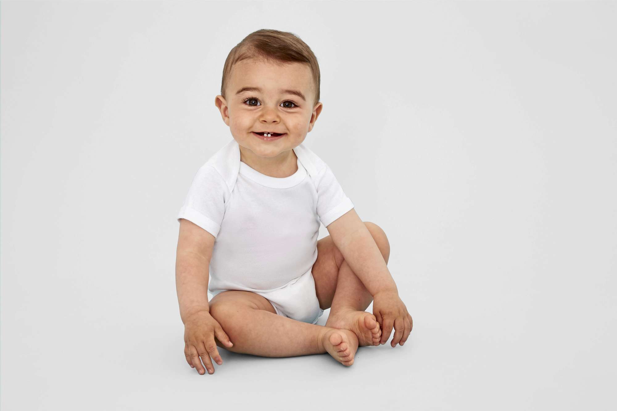 Bio Baumwoll Bodysuit mit Druckknopf
