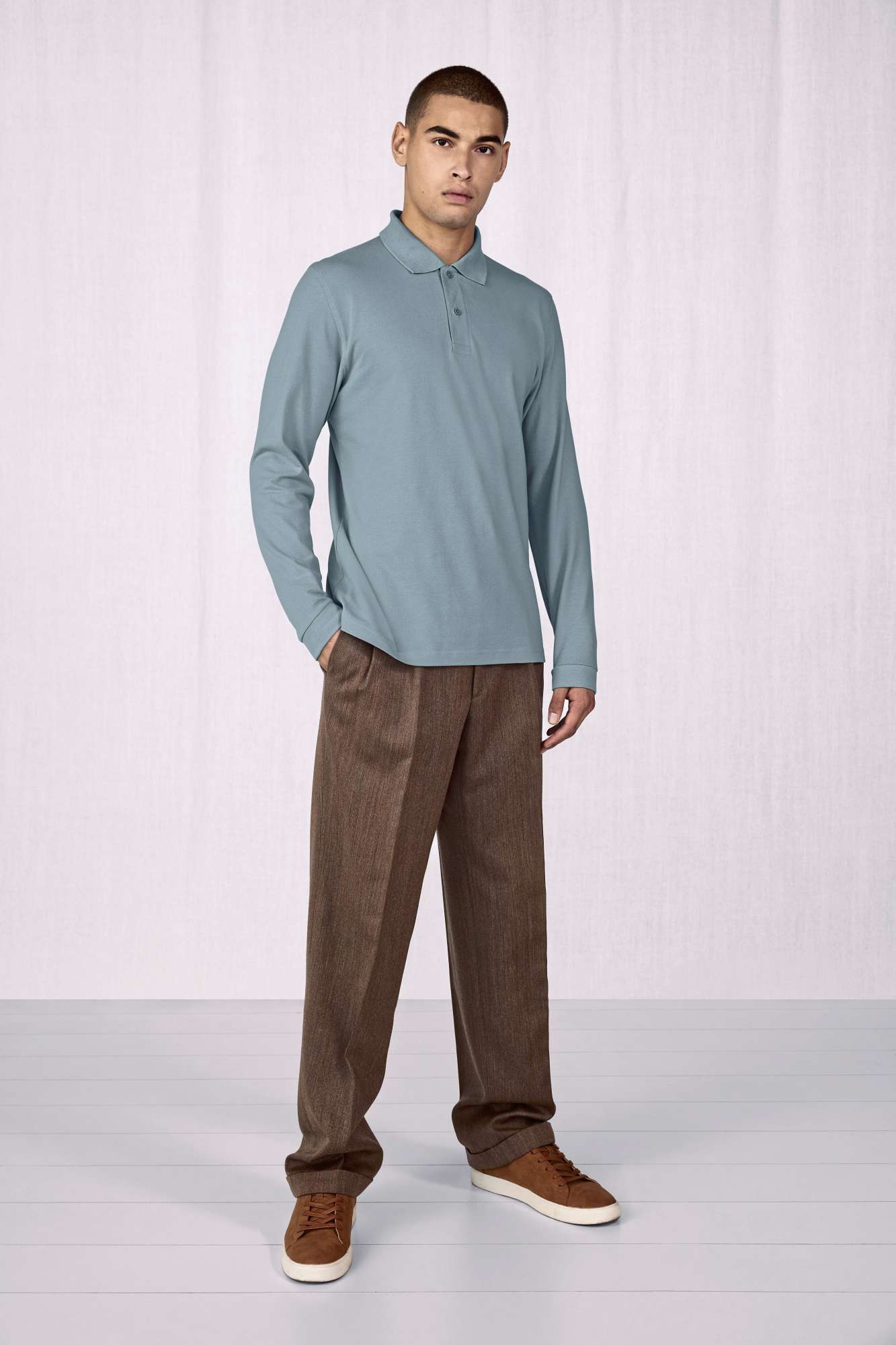 Polo 210 Langarmshirt aus Baumwolle