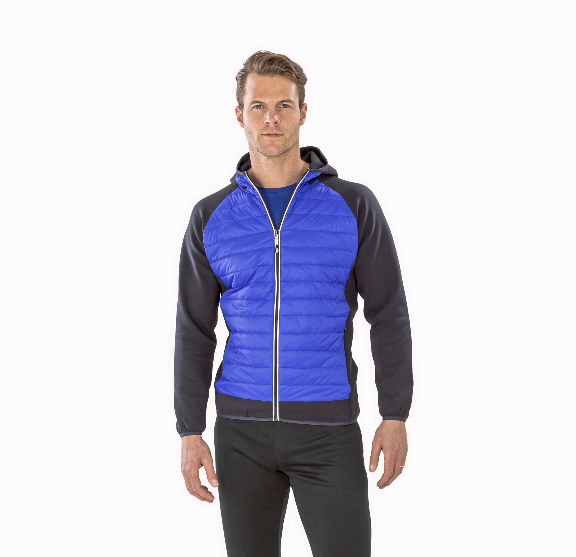 Spritzwasserabweisende Sportjacke mit Kapuze