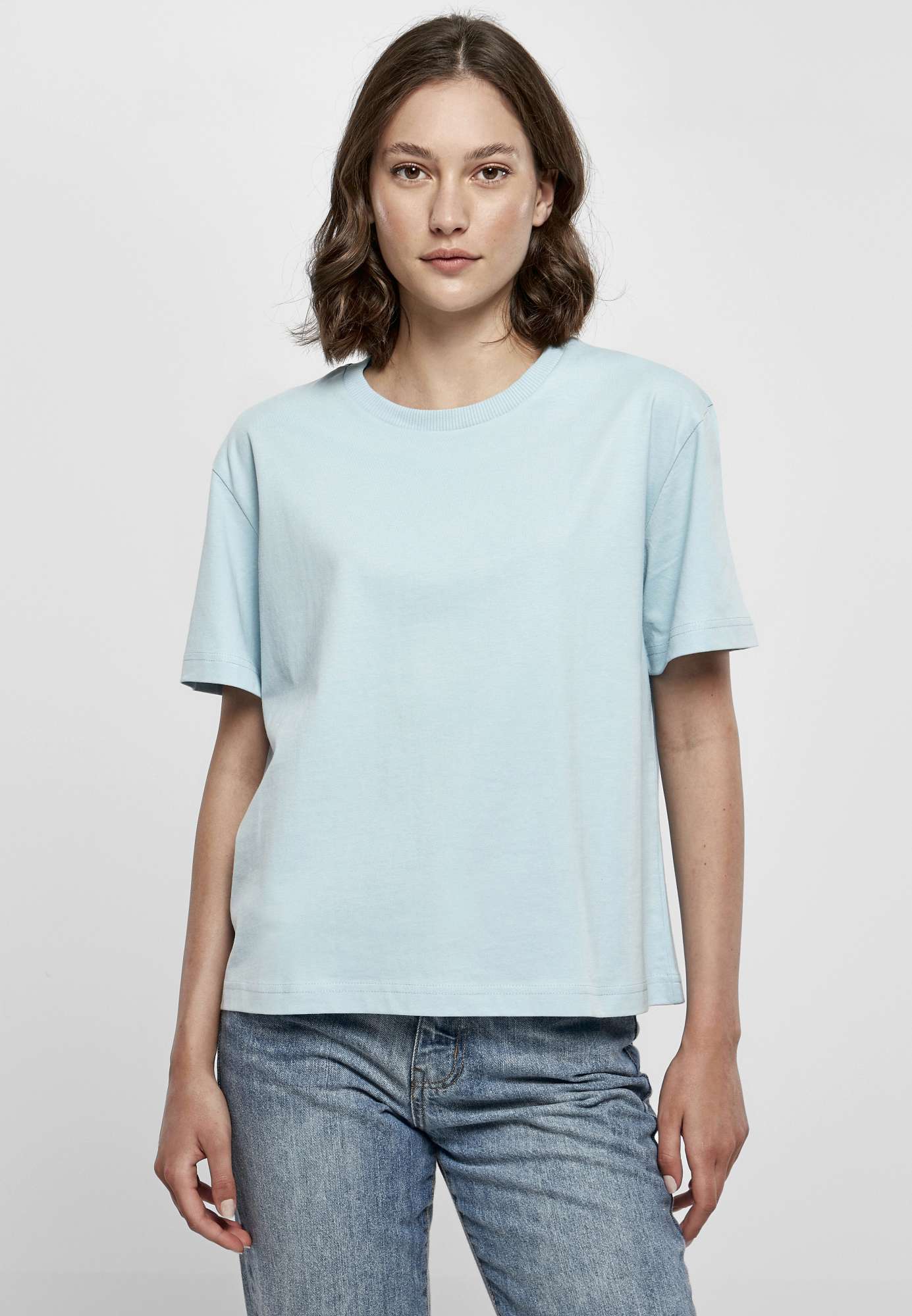 Oversize Damen T-Shirt mit Rundhalsausschnitt