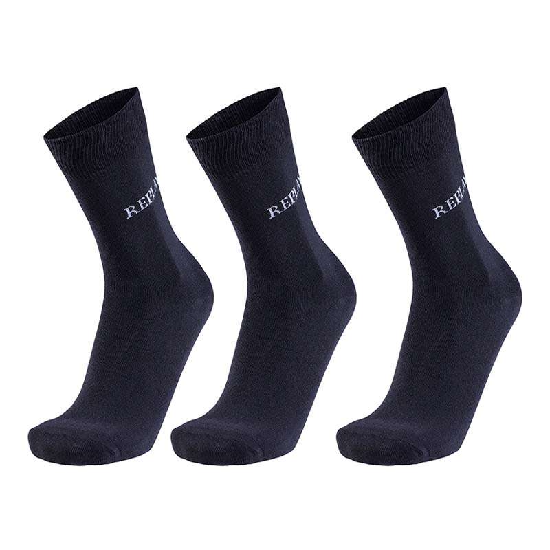 Replay Herrenstrümpfe im 3er-Pack, gepresst, Dark Grey Melange/Grey 35/38, RP100632
