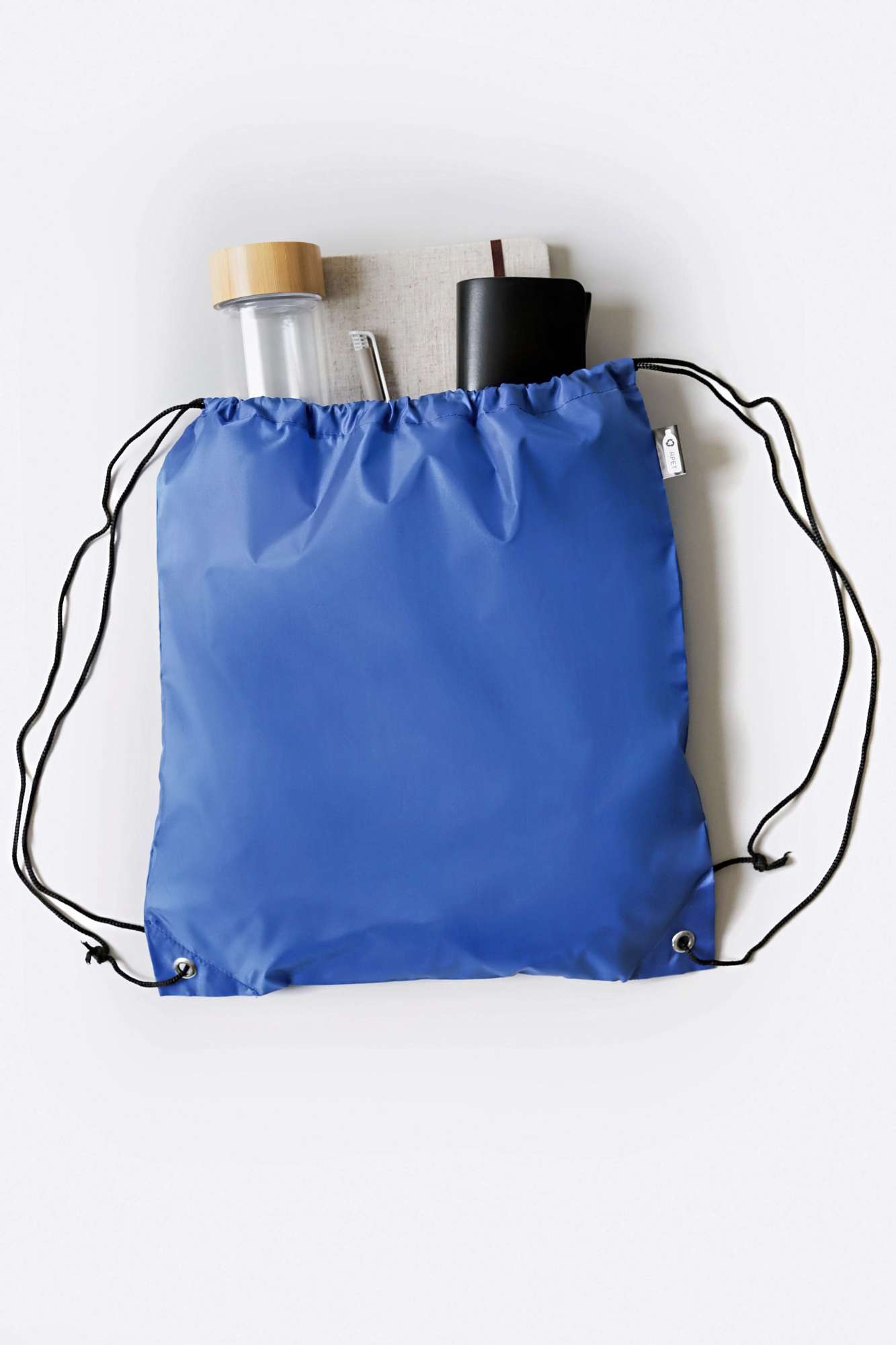 Drawstring Rucksack aus recyceltem Polyester