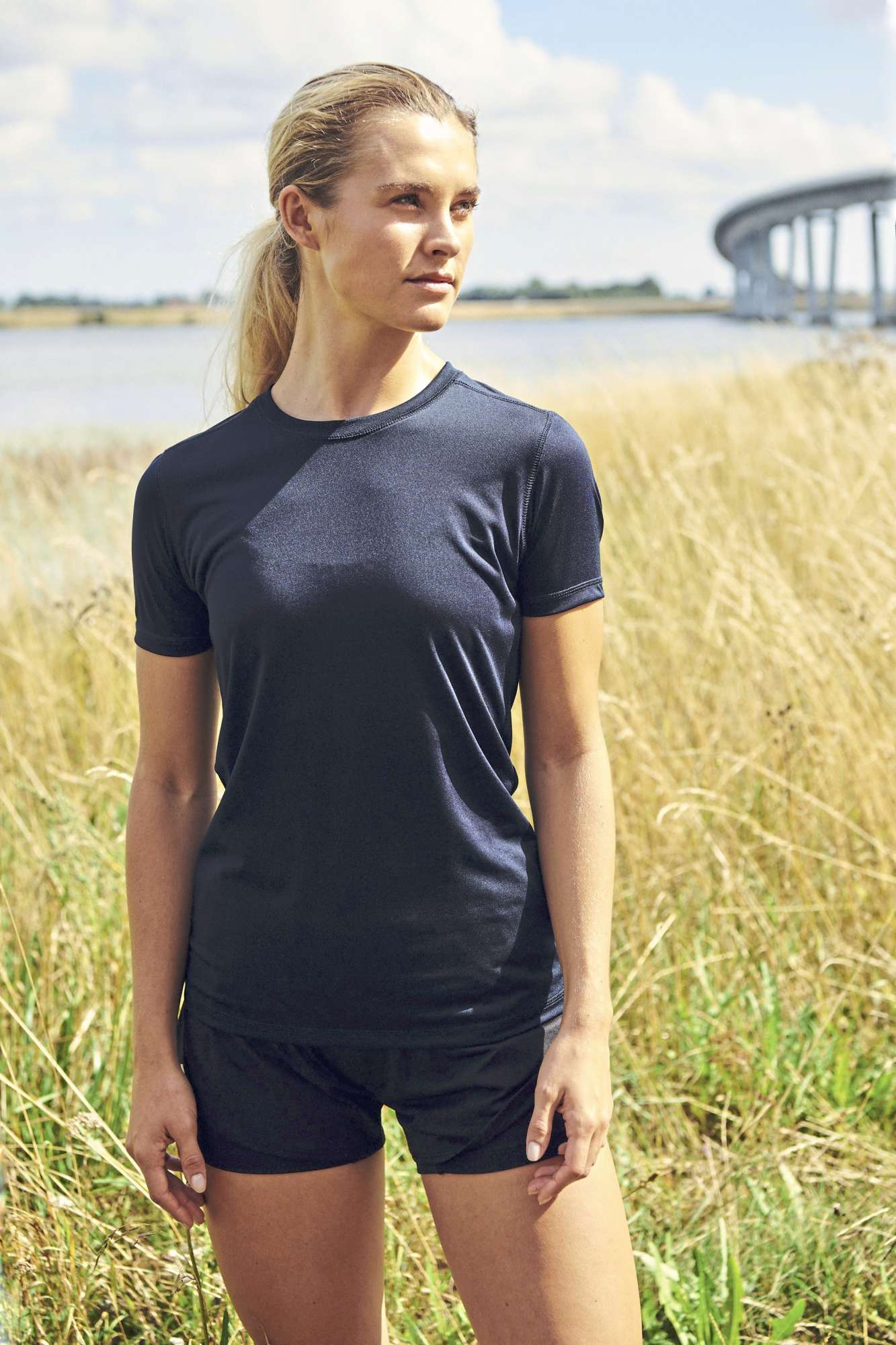 Performance T-Shirt aus Recycling-Polyester für Damen