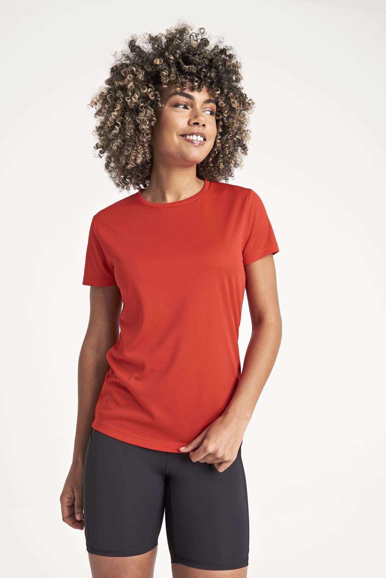 Recyceltes T-Shirt mit Rundhalsausschnitt