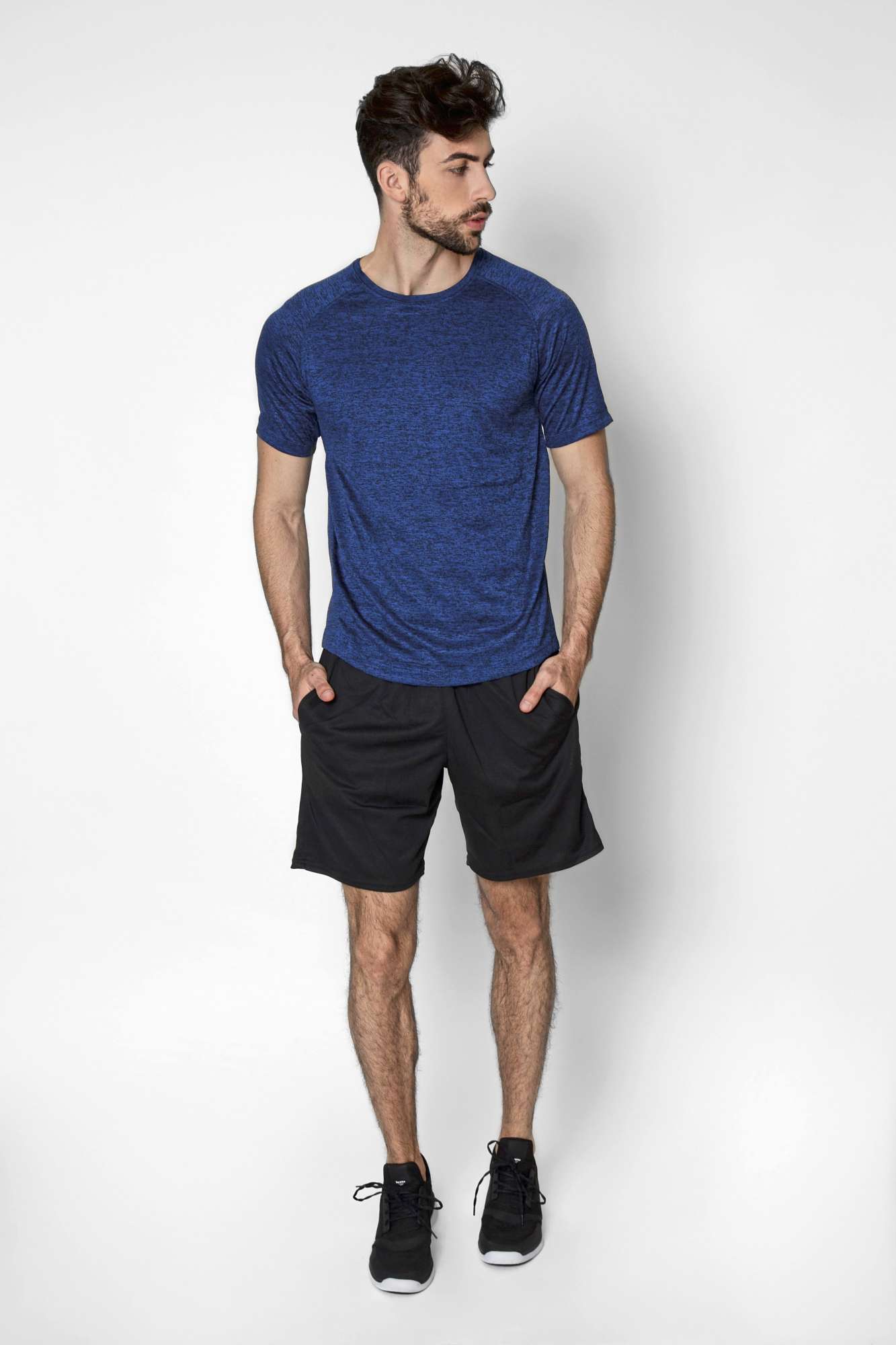 Nath Sport T-Shirt Rex mit kurzem Arm, Royal Fluor Melange S, NH180