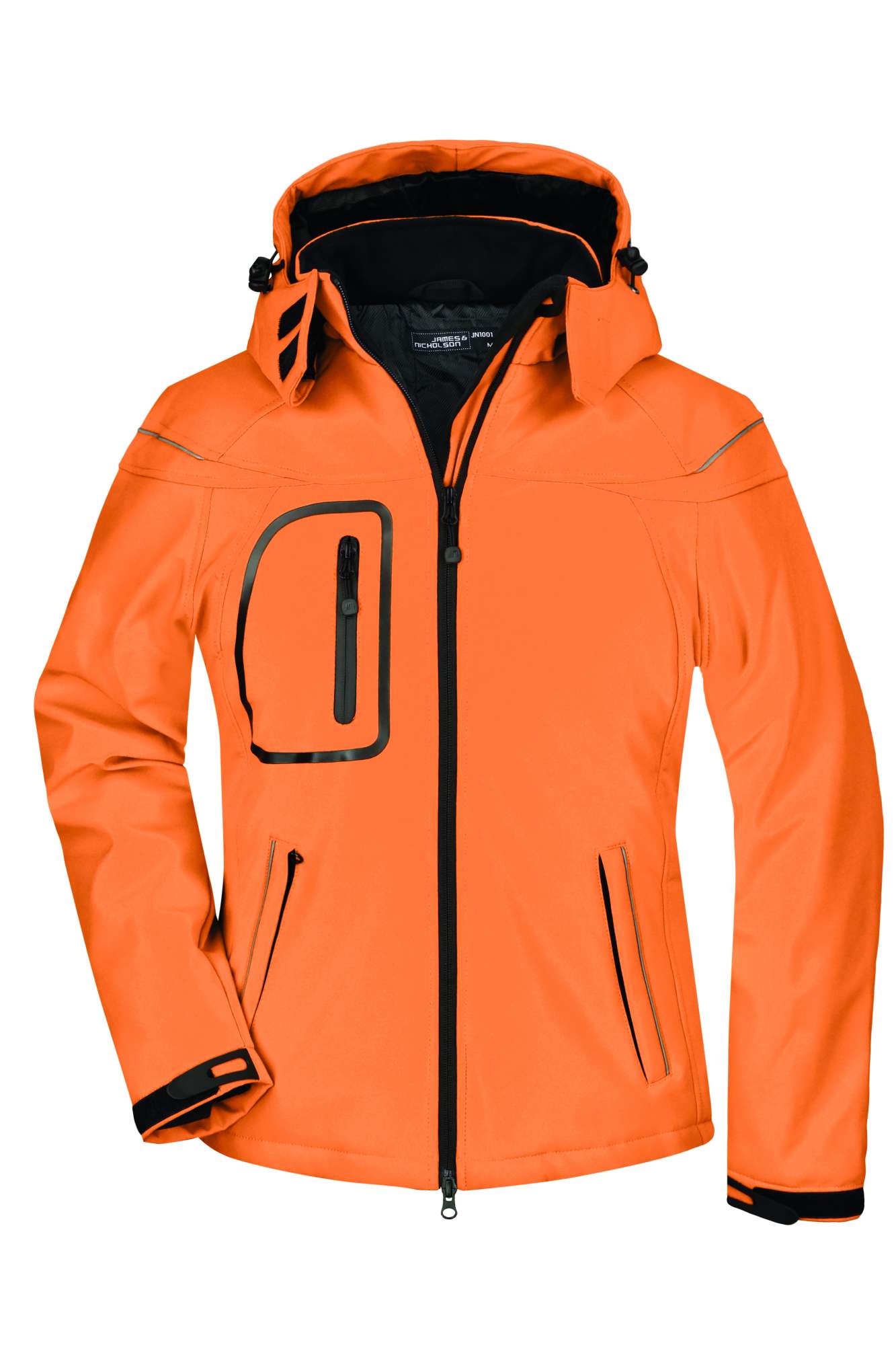 Softshelljacke mit abzippbarer Kapuze für Damen