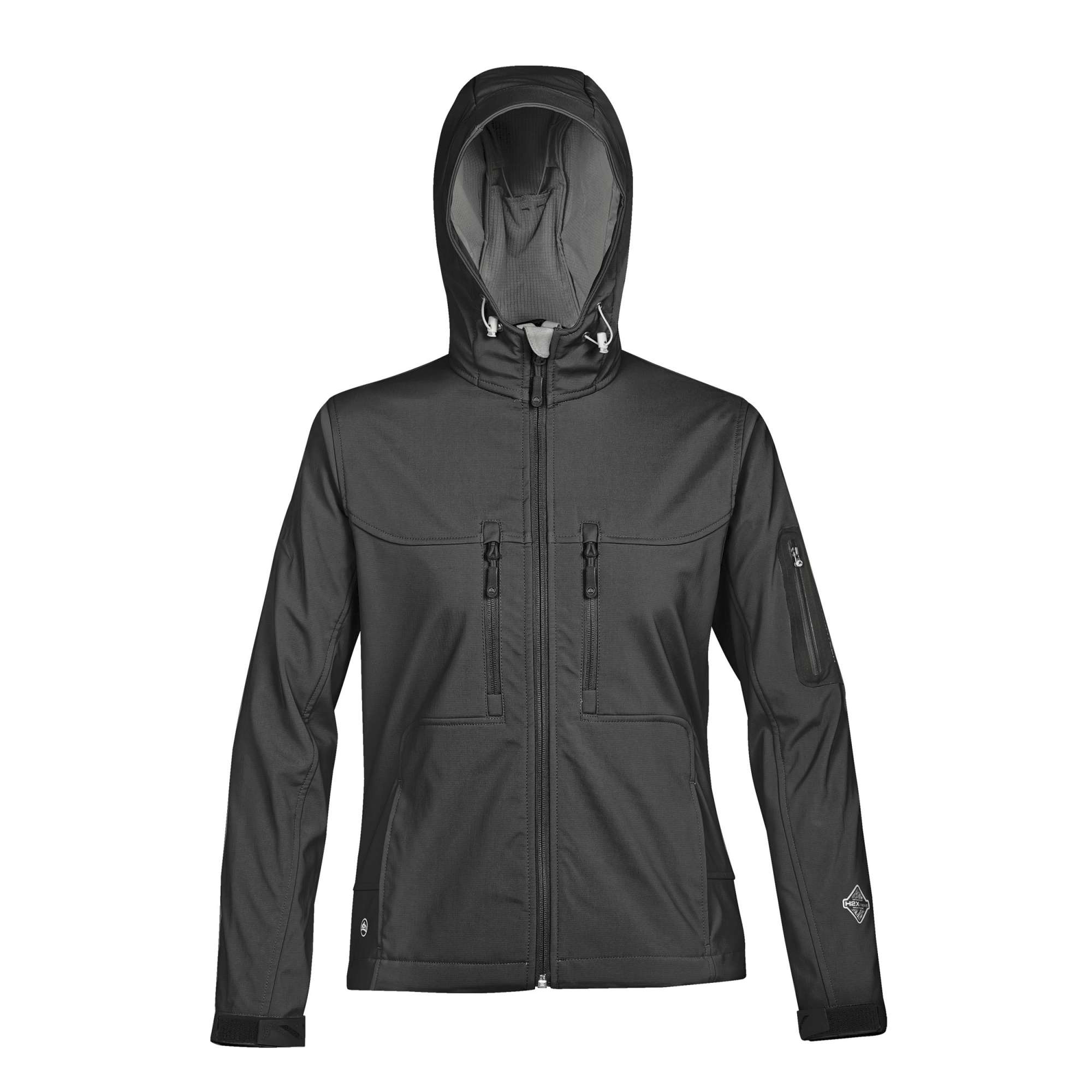 Softshell Jacke mit Kapuze und Taschen