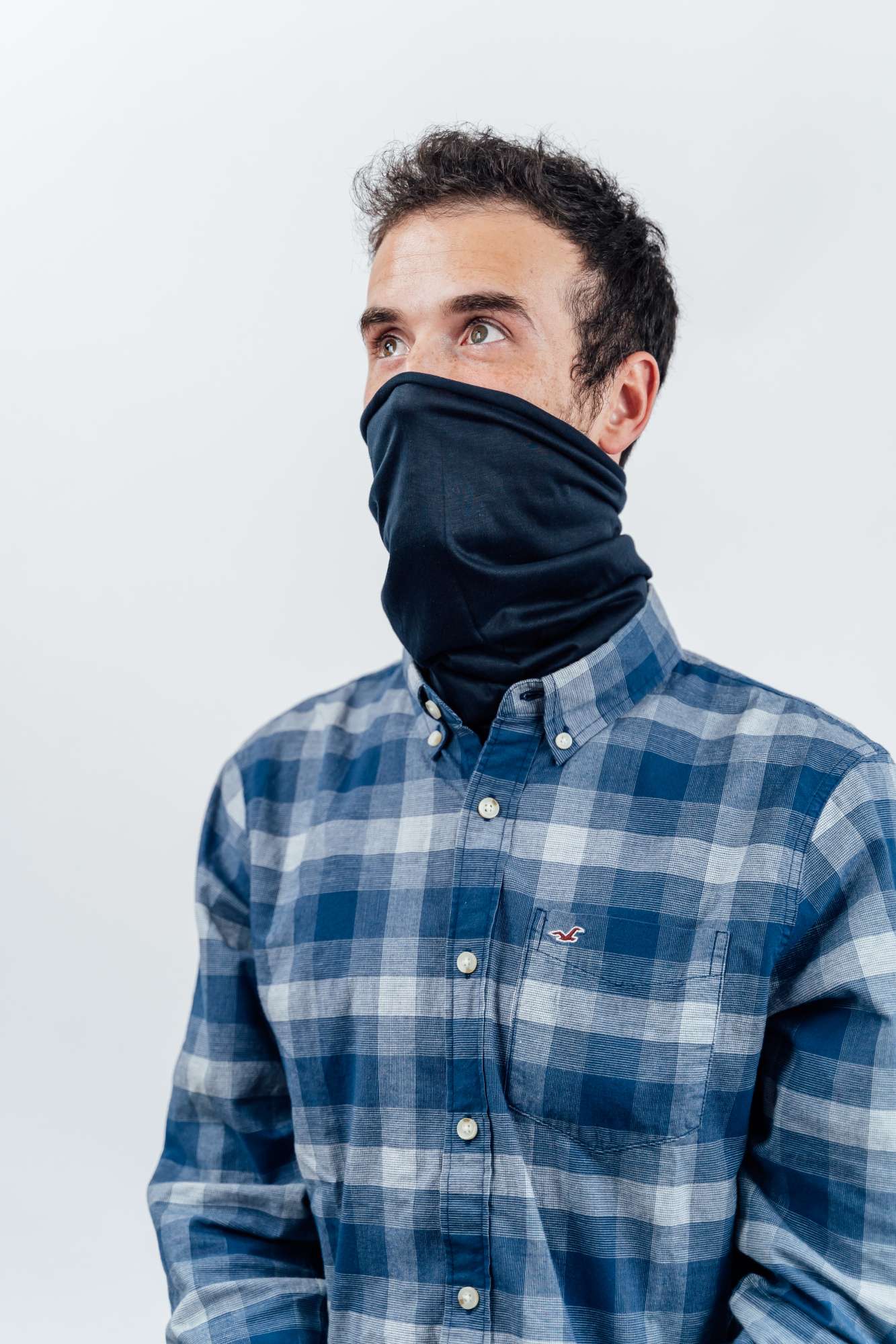 Atlantis Freedom Basic Bandana aus 100% Polyester, Black 49 x 25 cm, AT354