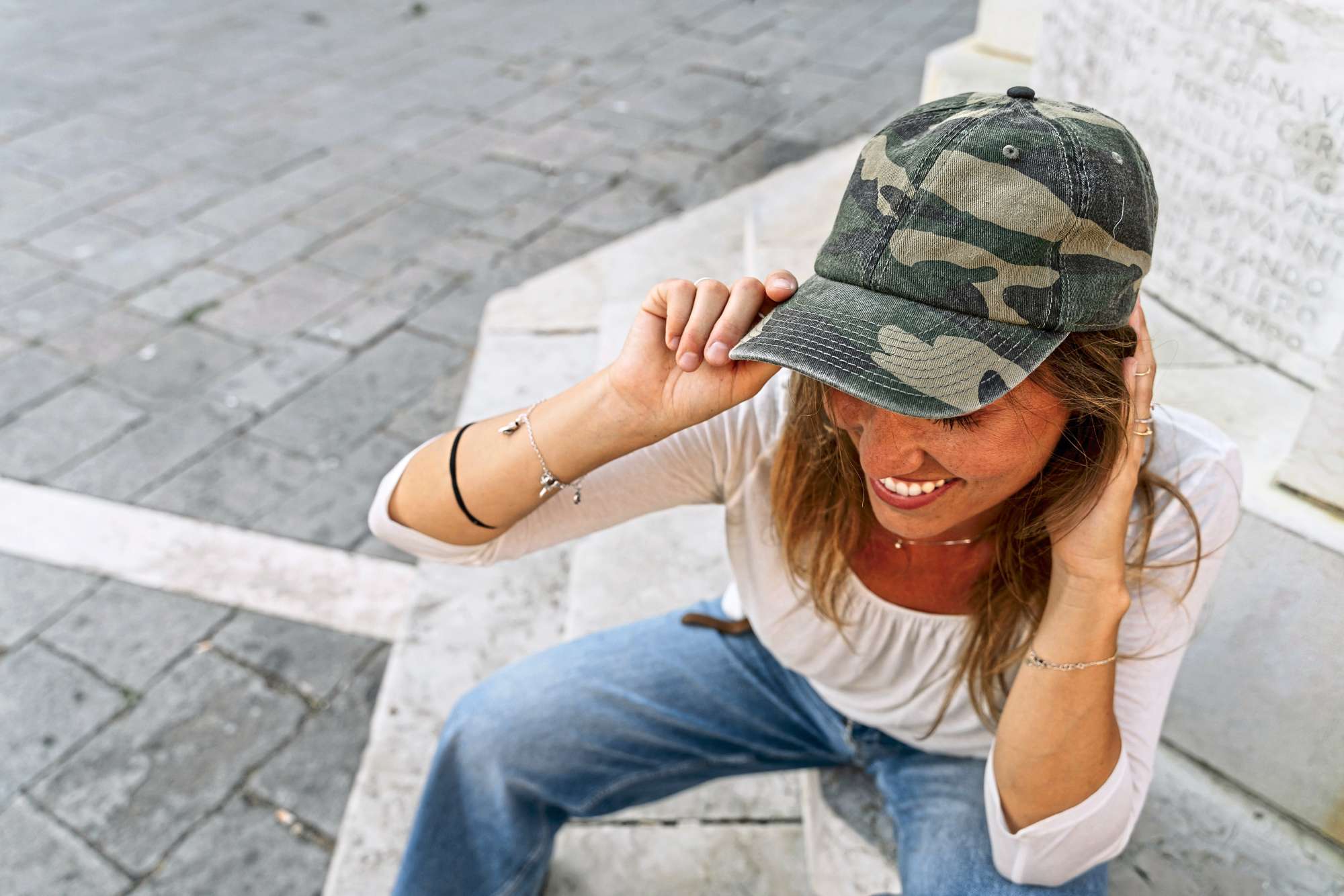 Dad Hat aus 100% Baumwolle mit Messingschnalle