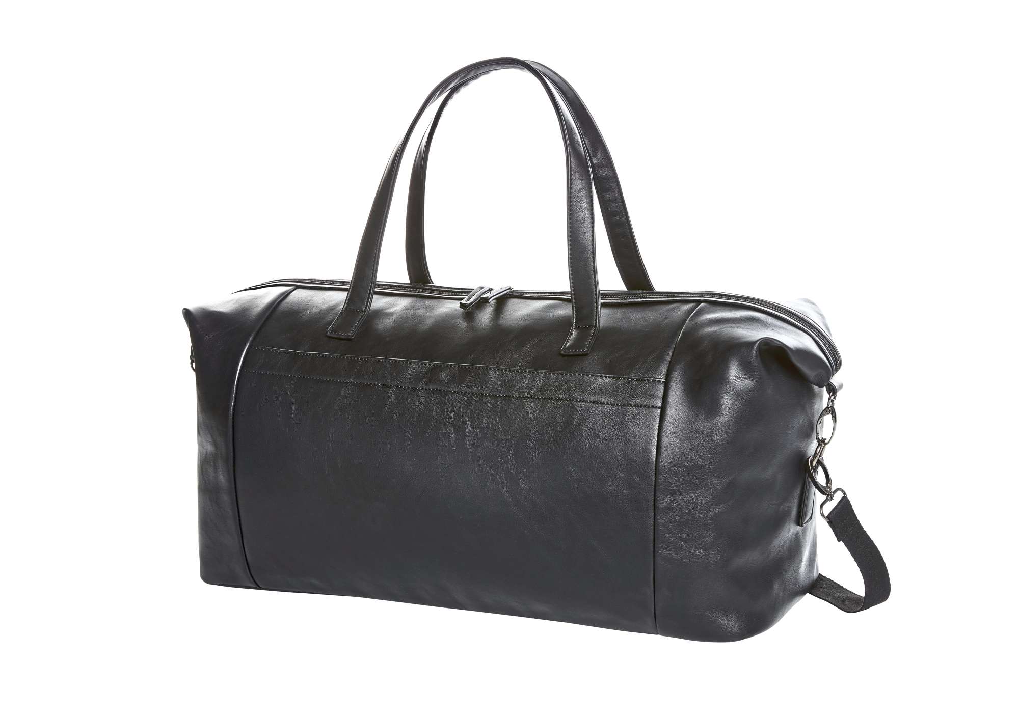 Halfar Reisetasche Community aus PU-Kunstleder, Black 56 x 34 x 24 cm, HF15003