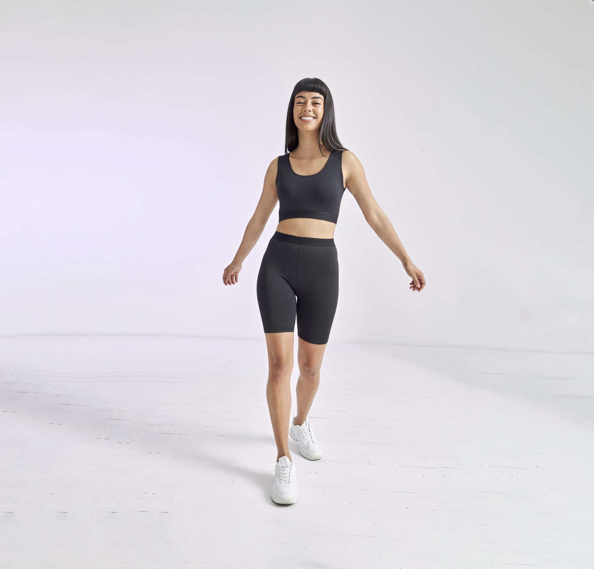Fahrrad-Shorts mit Jacquard-Bund für Damen