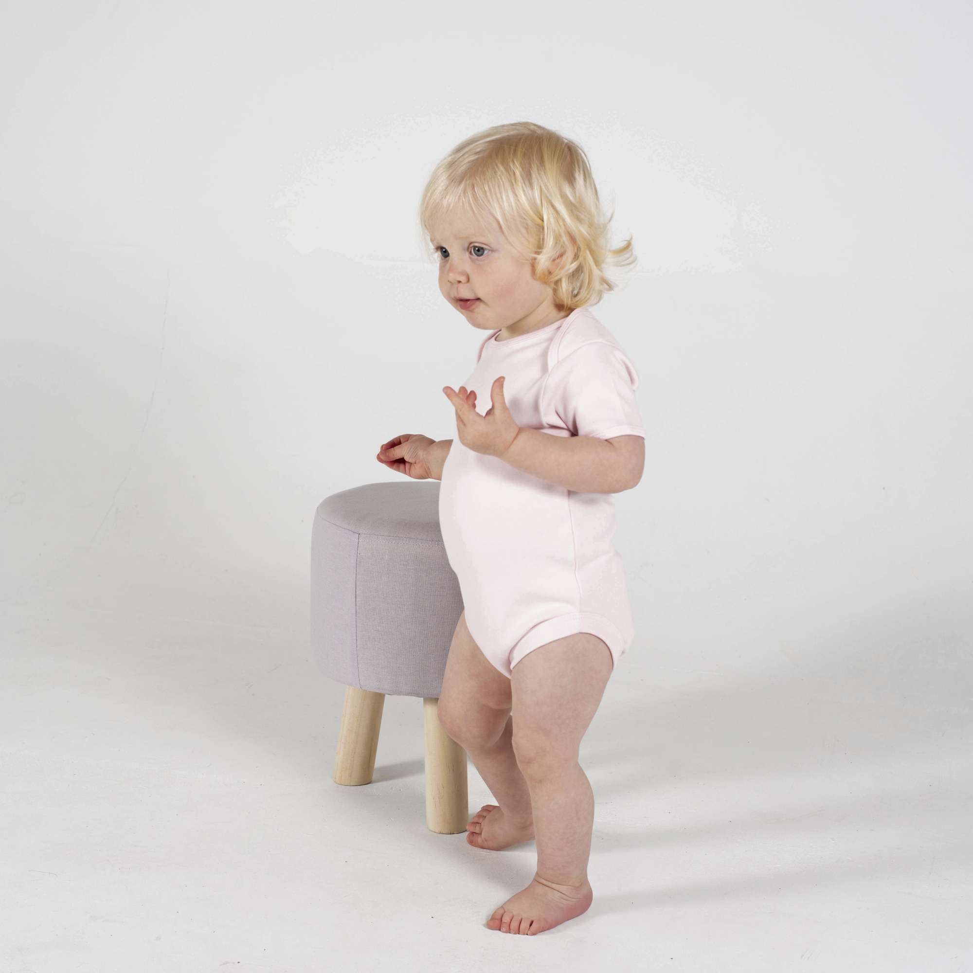 Larkwood Kurzärmeliger Baby-Body mit Envelope-Halsausschnitt, Navy 0/3 Monate, LW055