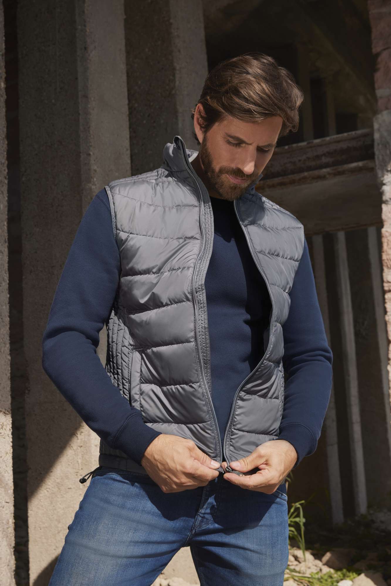 Nano Bodywarmer mit nachhaltiger Wattierung
