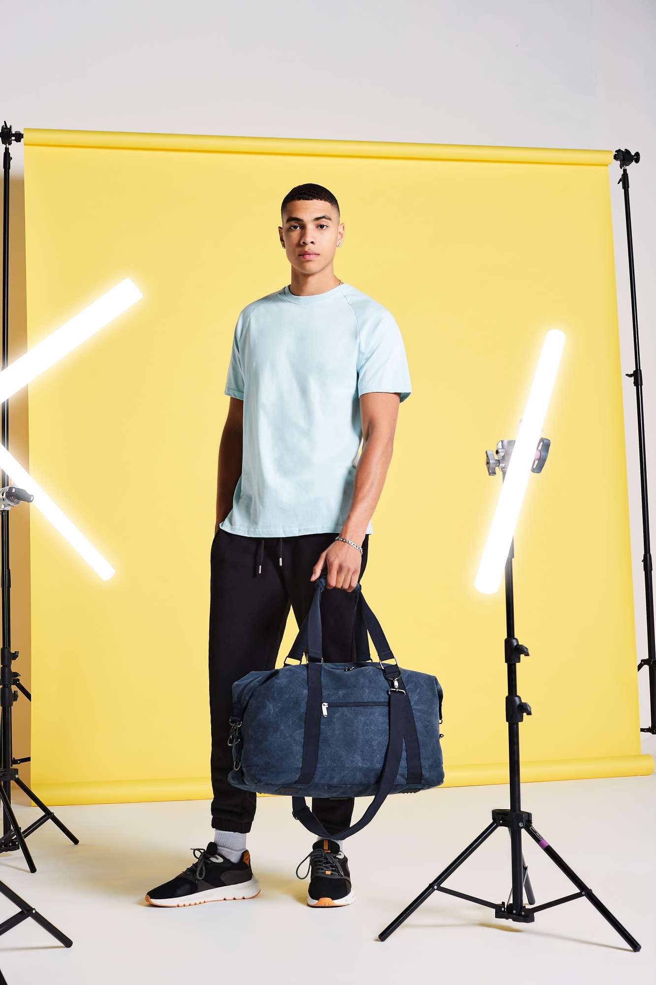 Vintage Canvas Weekender mit Reißverschluss